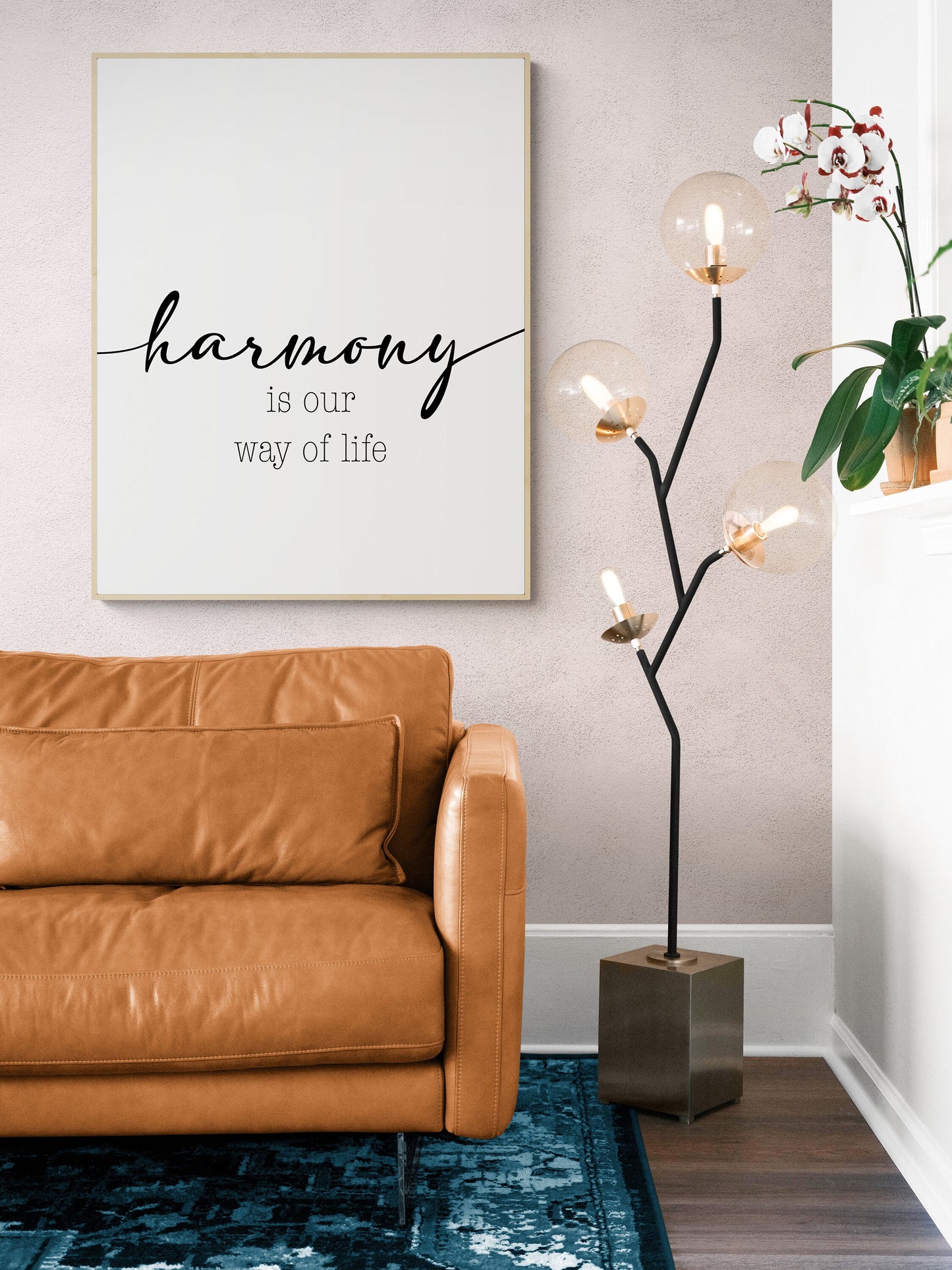 Harmony Is Our Way Of Life | Family | Motto | Philosophy | Inspirational Art Print