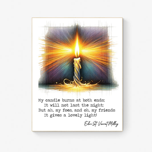 First Fig - Edna St. Vincent Millay - Inspirational Poetry Art Print