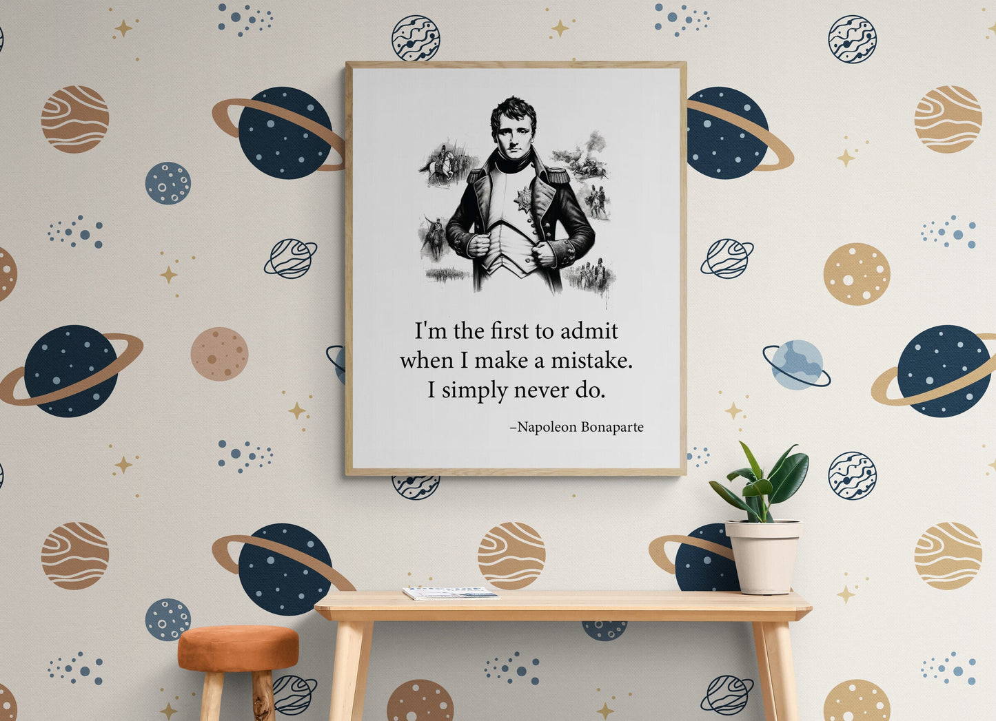 I'm The First To Admit When I Make A Mistake from Napoleon Bonaparte French Art Print