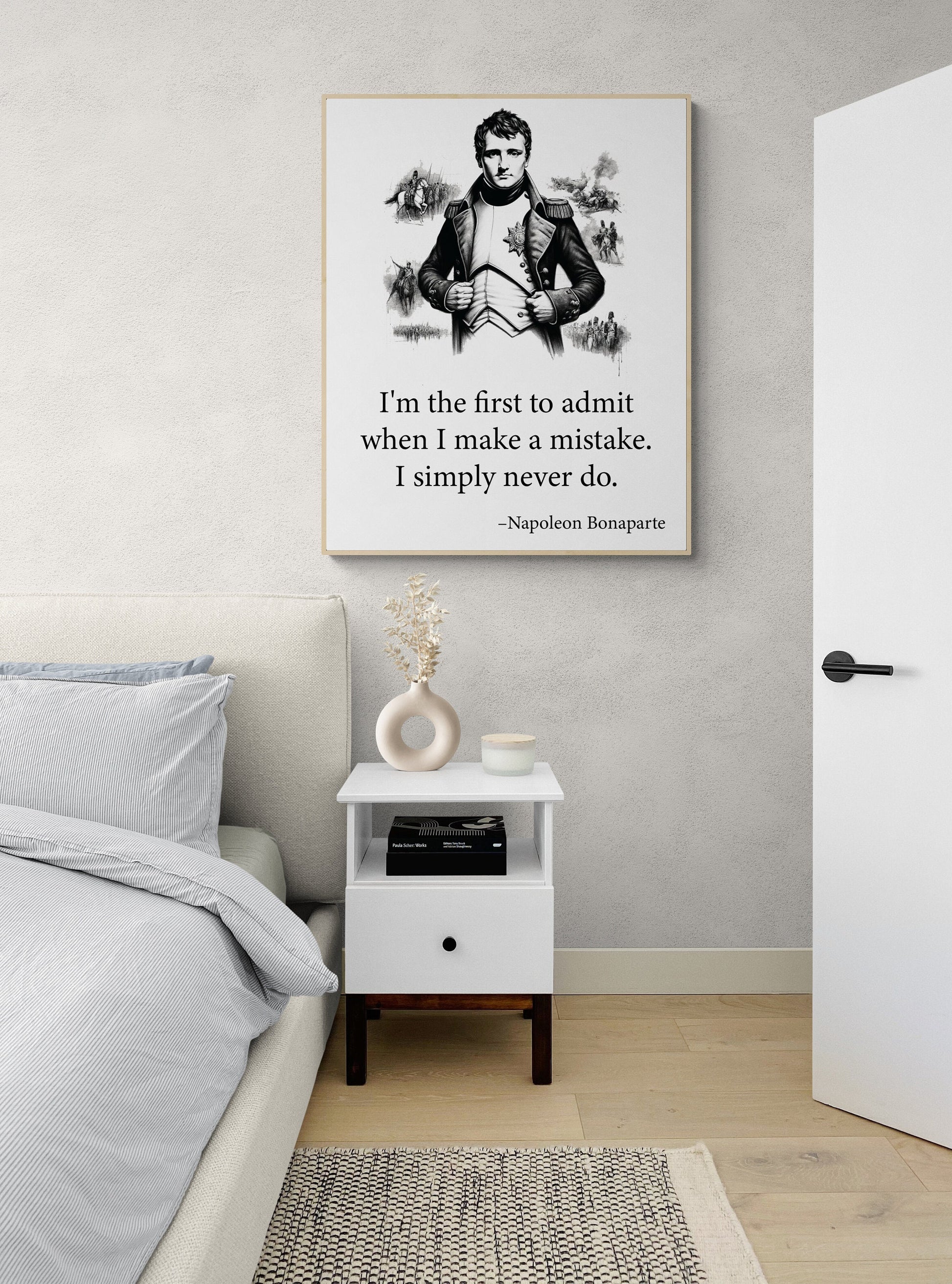 I'm The First To Admit When I Make A Mistake from Napoleon Bonaparte French Art Print