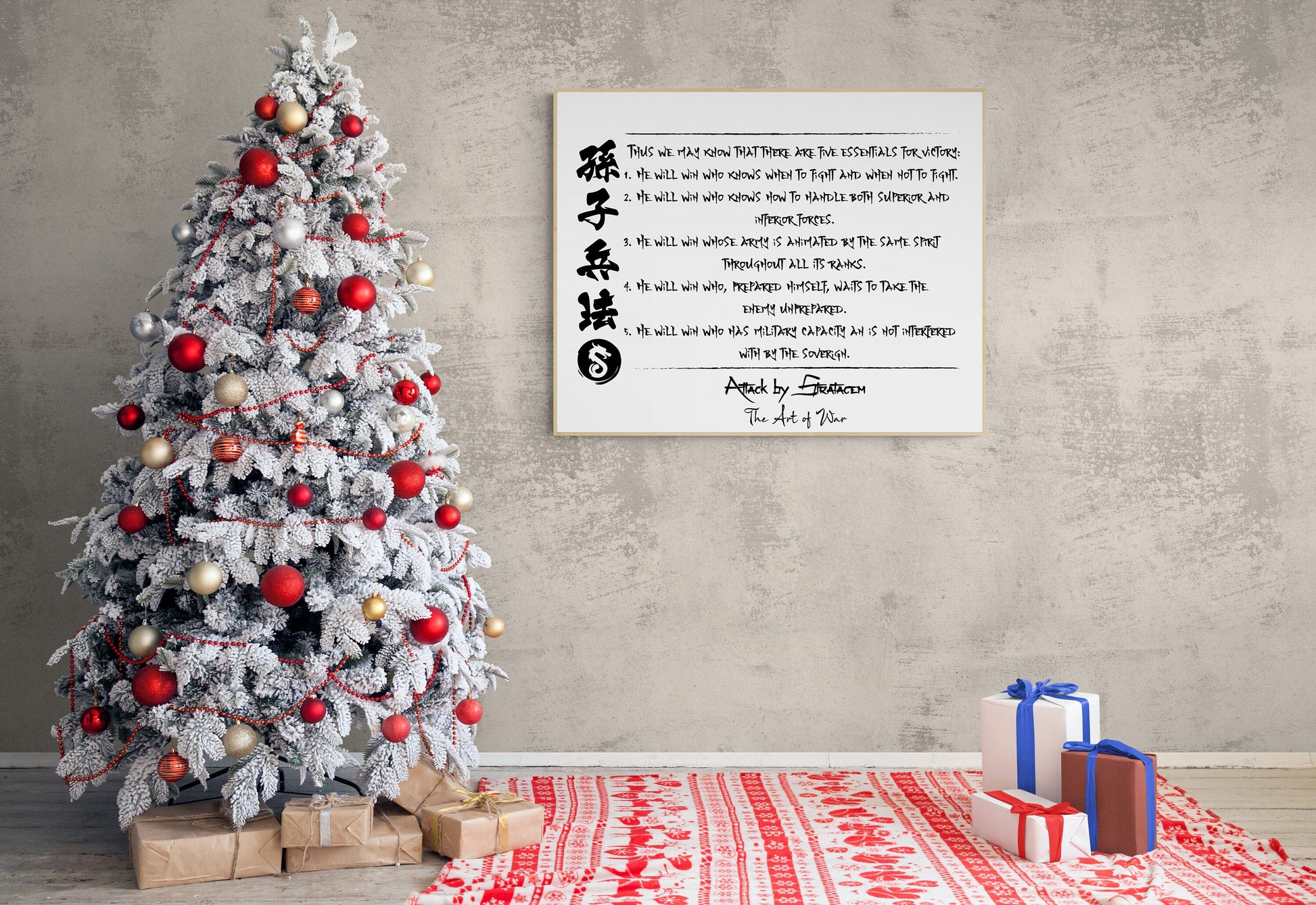 The Five Essentials For Victory | Attack By Stratagem | The Art Of War | Sun Tzu | Art Print