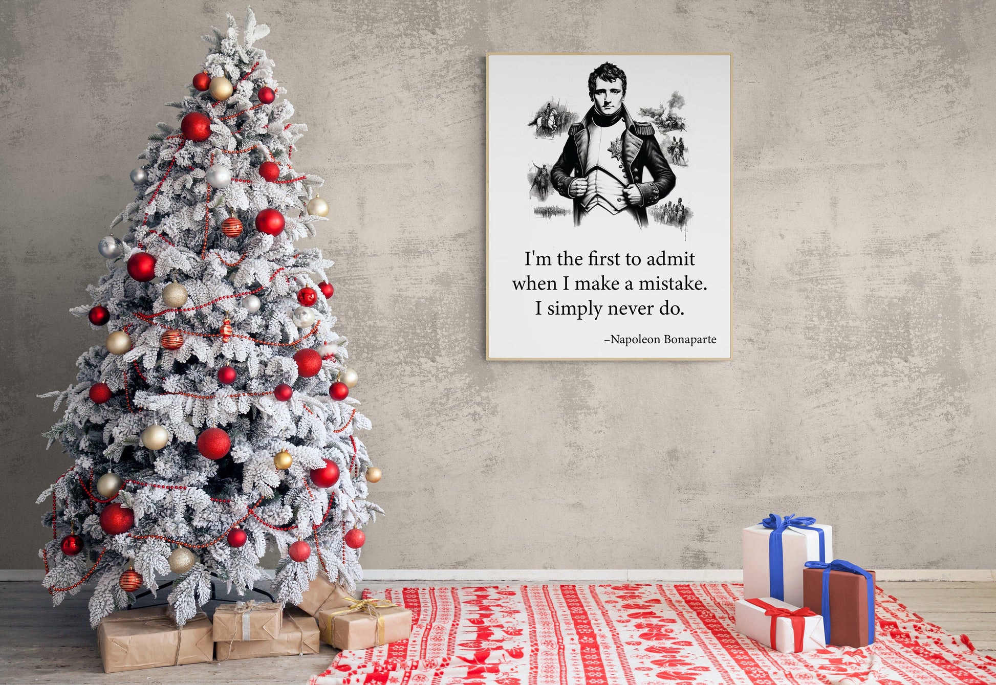I'm The First To Admit When I Make A Mistake from Napoleon Bonaparte French Art Print