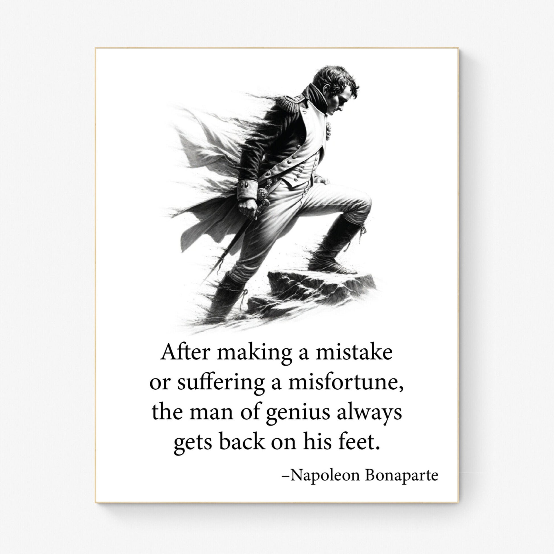 I'm The First To Admit When I Make A Mistake from Napoleon Bonaparte French Art Print