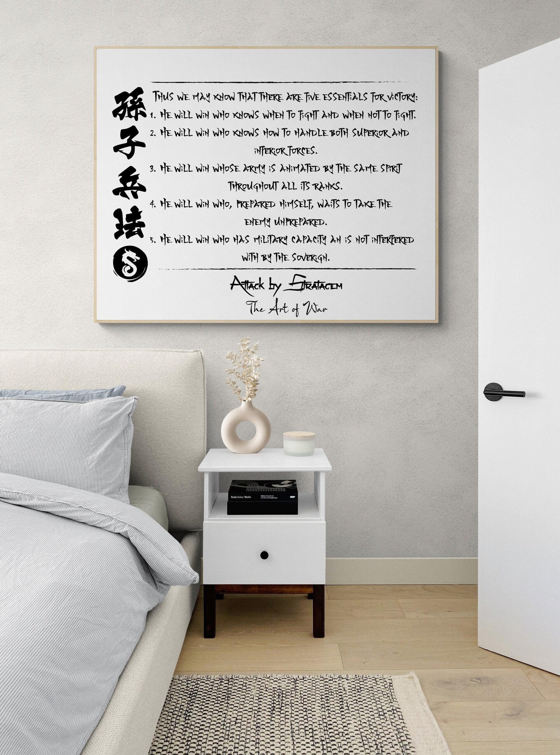The Five Essentials For Victory | Attack By Stratagem | The Art Of War | Sun Tzu | Art Print