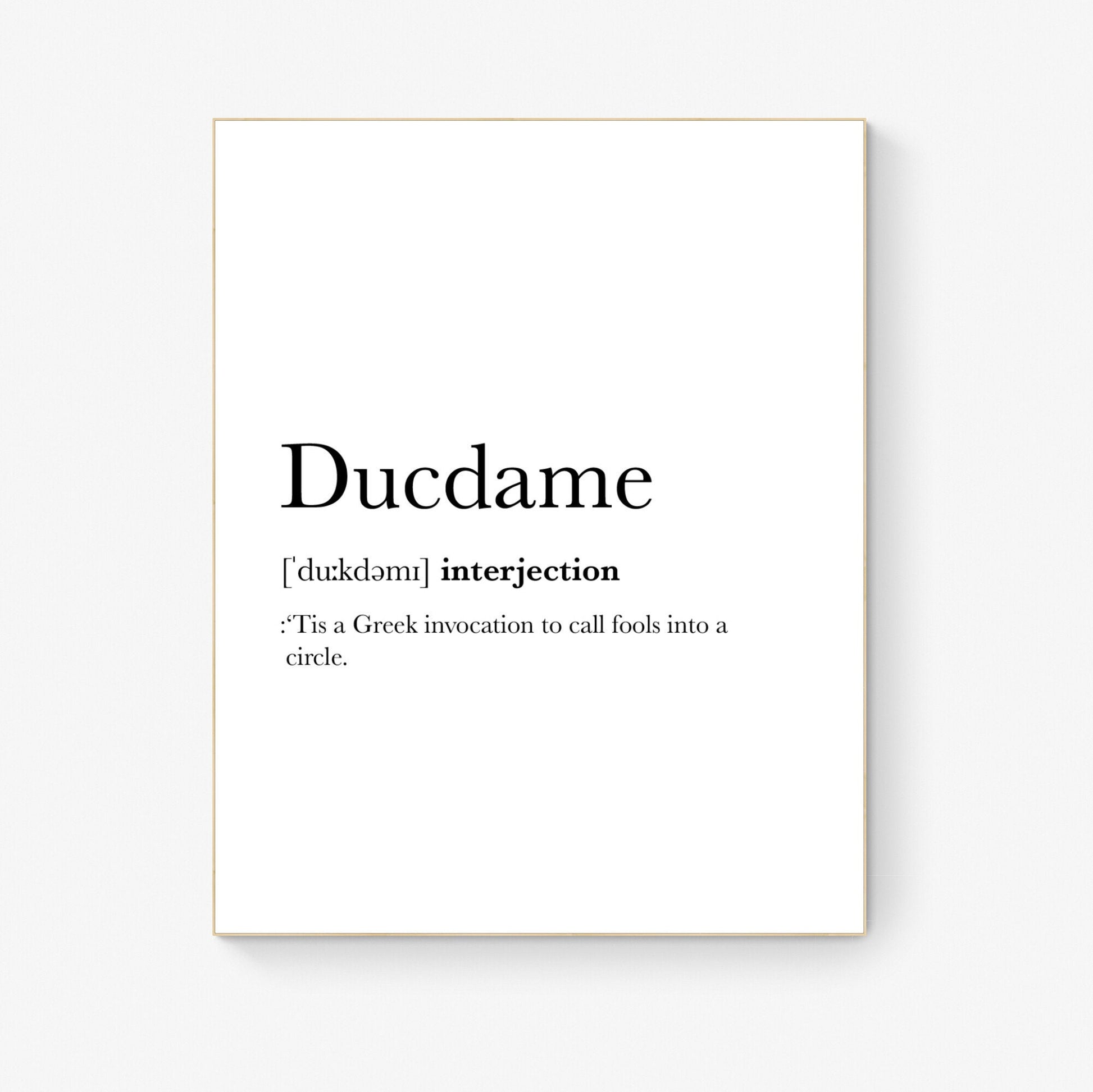 Ducdame Invocation by William Shakespeare's As You Like It Bird Art Print