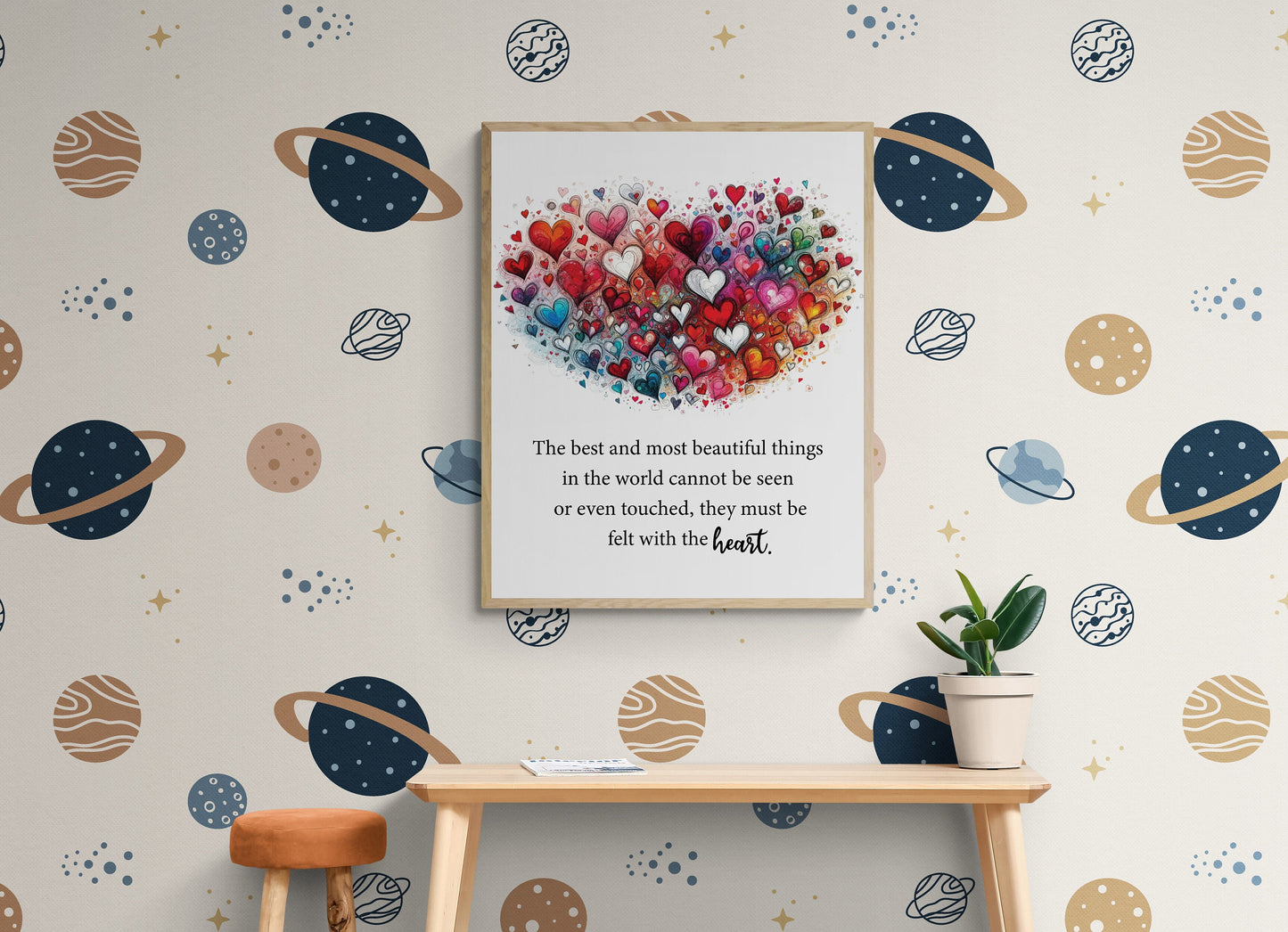 The Best And Most Beautiful Things In The World Cannot Be Seen Or Even Touched They Must Be Felt With The Heart by Helen Keller Art Print