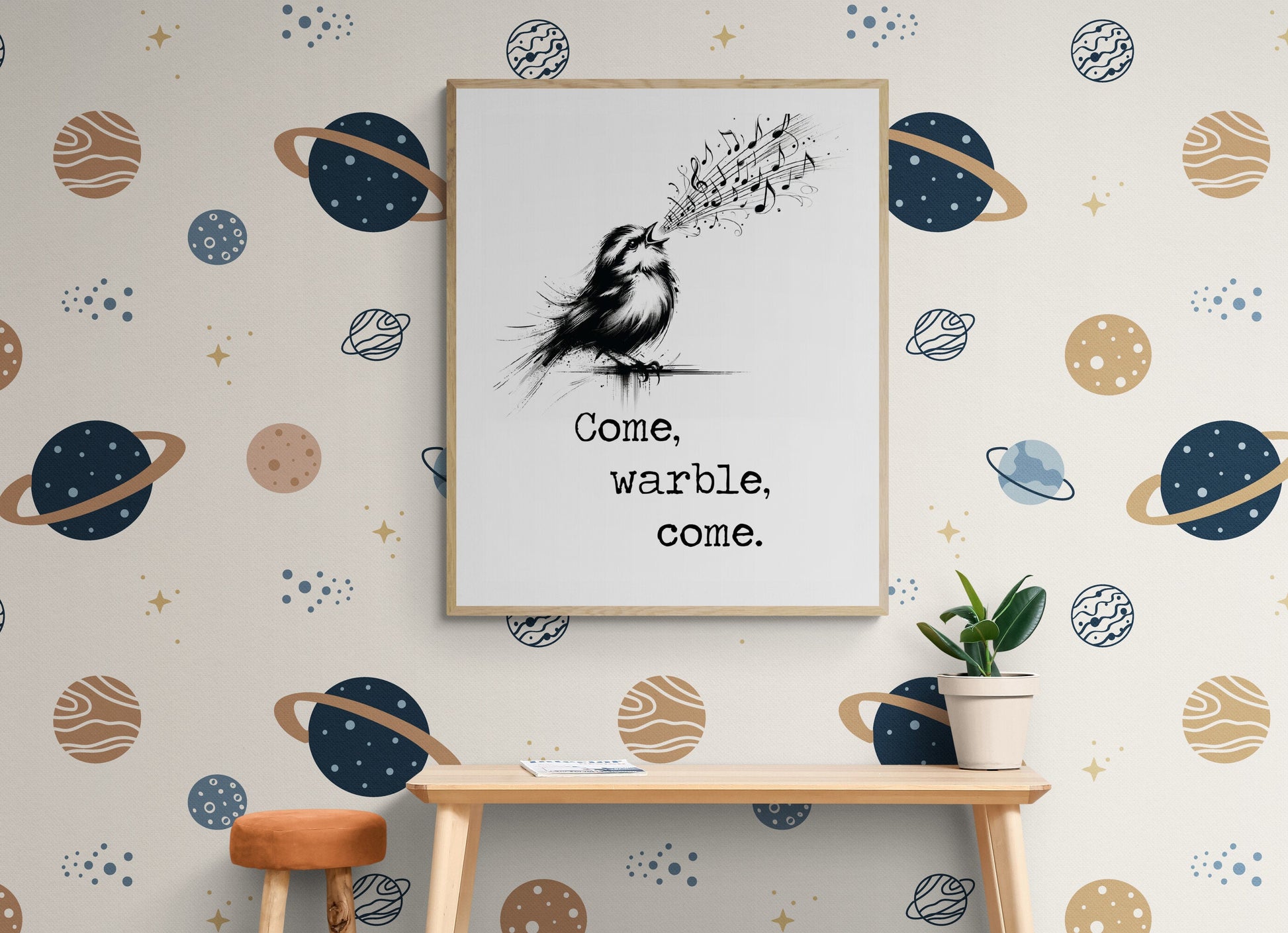 Come Warble Come by William Shakespeare's As You Like It Bird Art Print