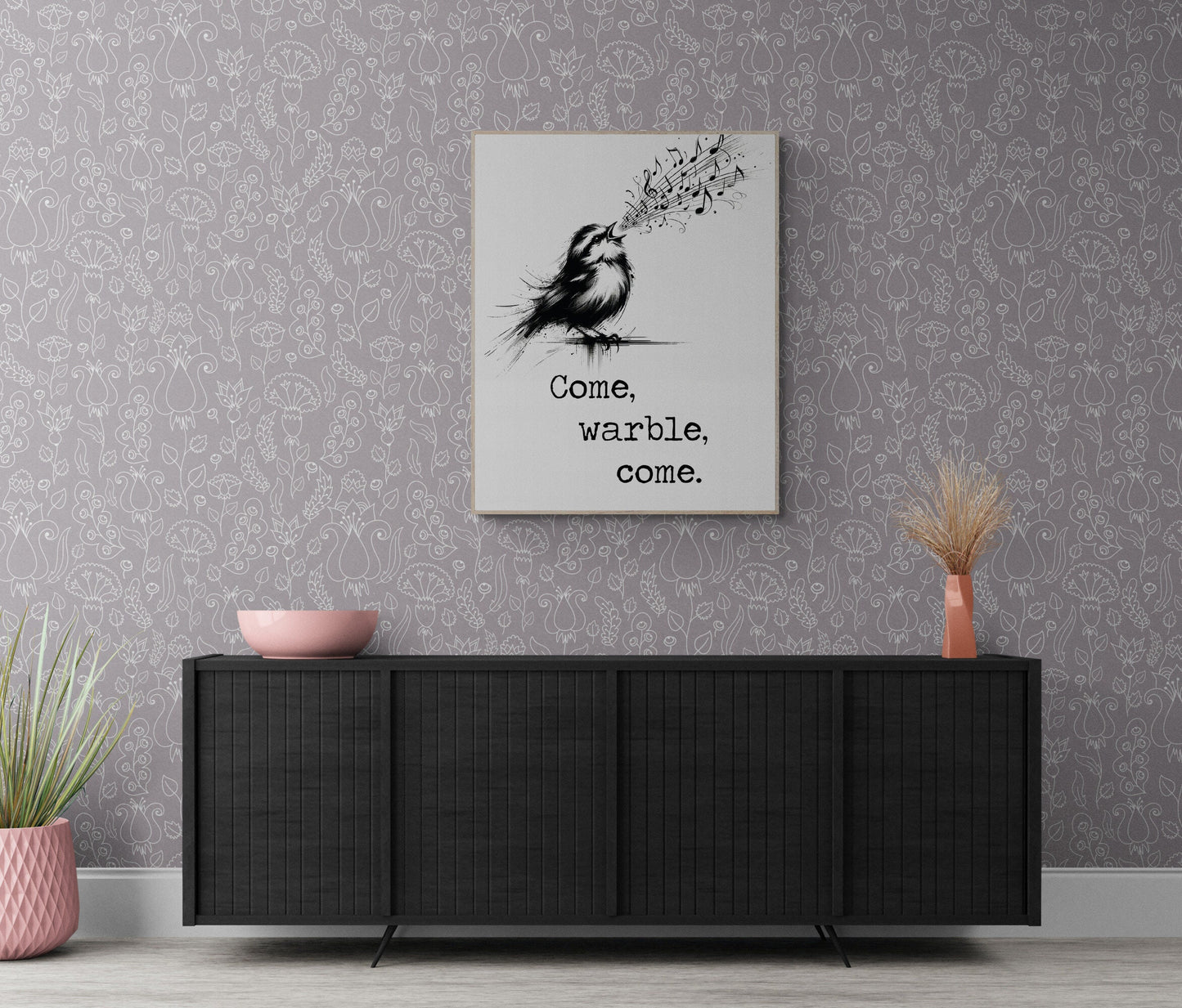 Come Warble Come by William Shakespeare's As You Like It Bird Art Print