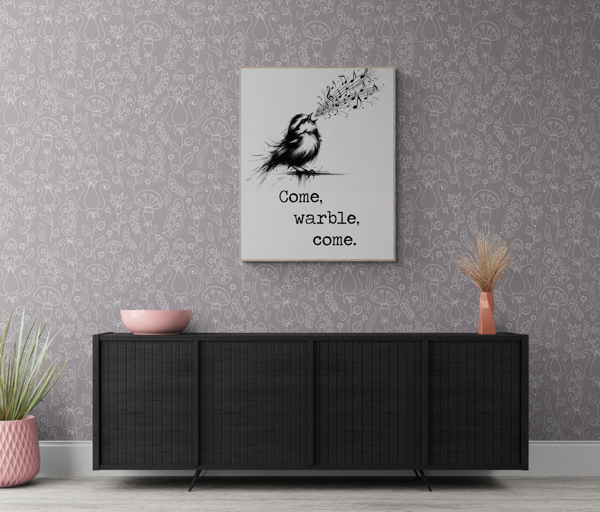 Come Warble Come by William Shakespeare's As You Like It Bird Art Print
