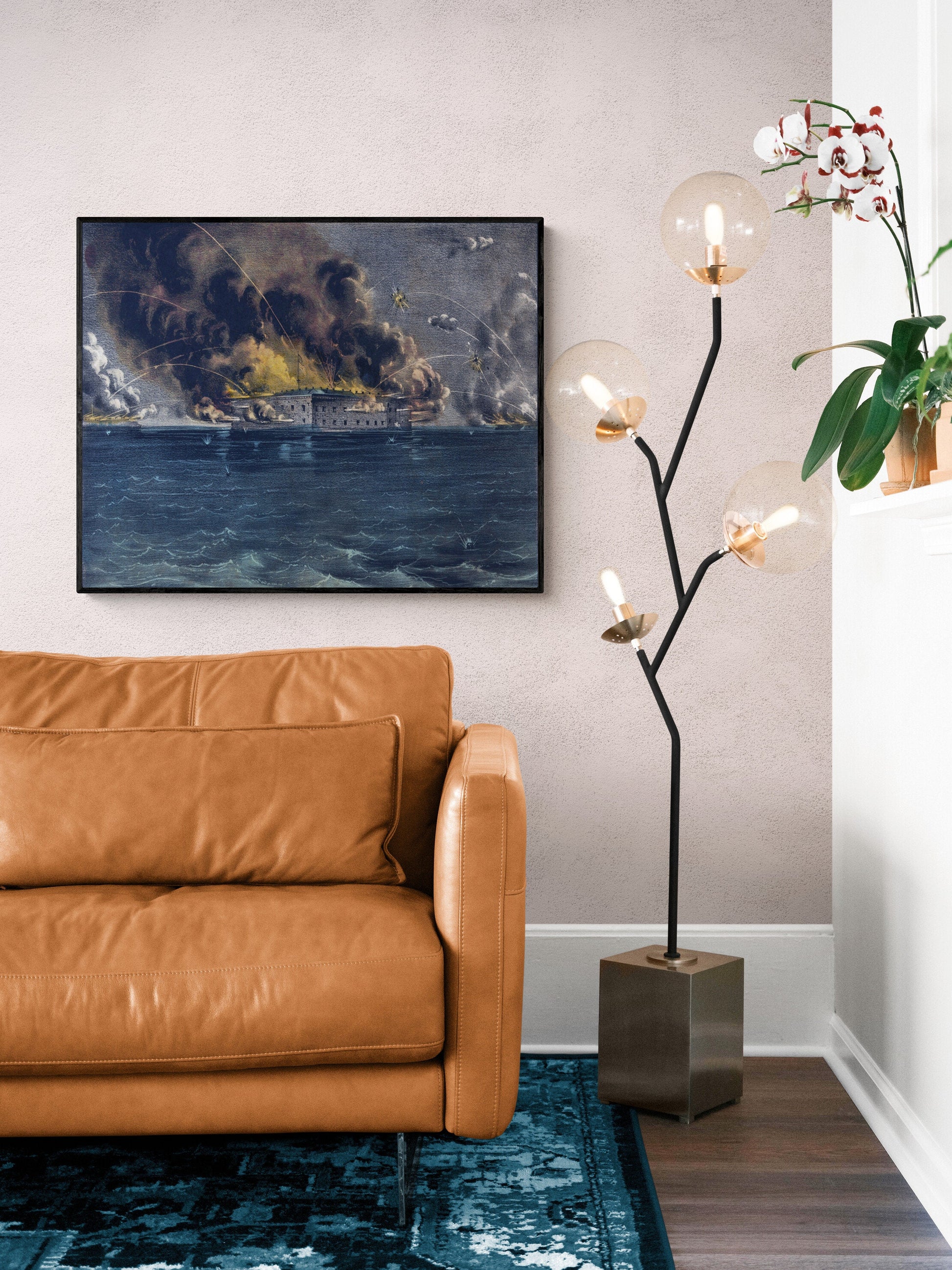 Bombardment of Fort Sumter | Charleston South Carolina | Civil War | United States of America | President Abraham Lincoln | Art Print