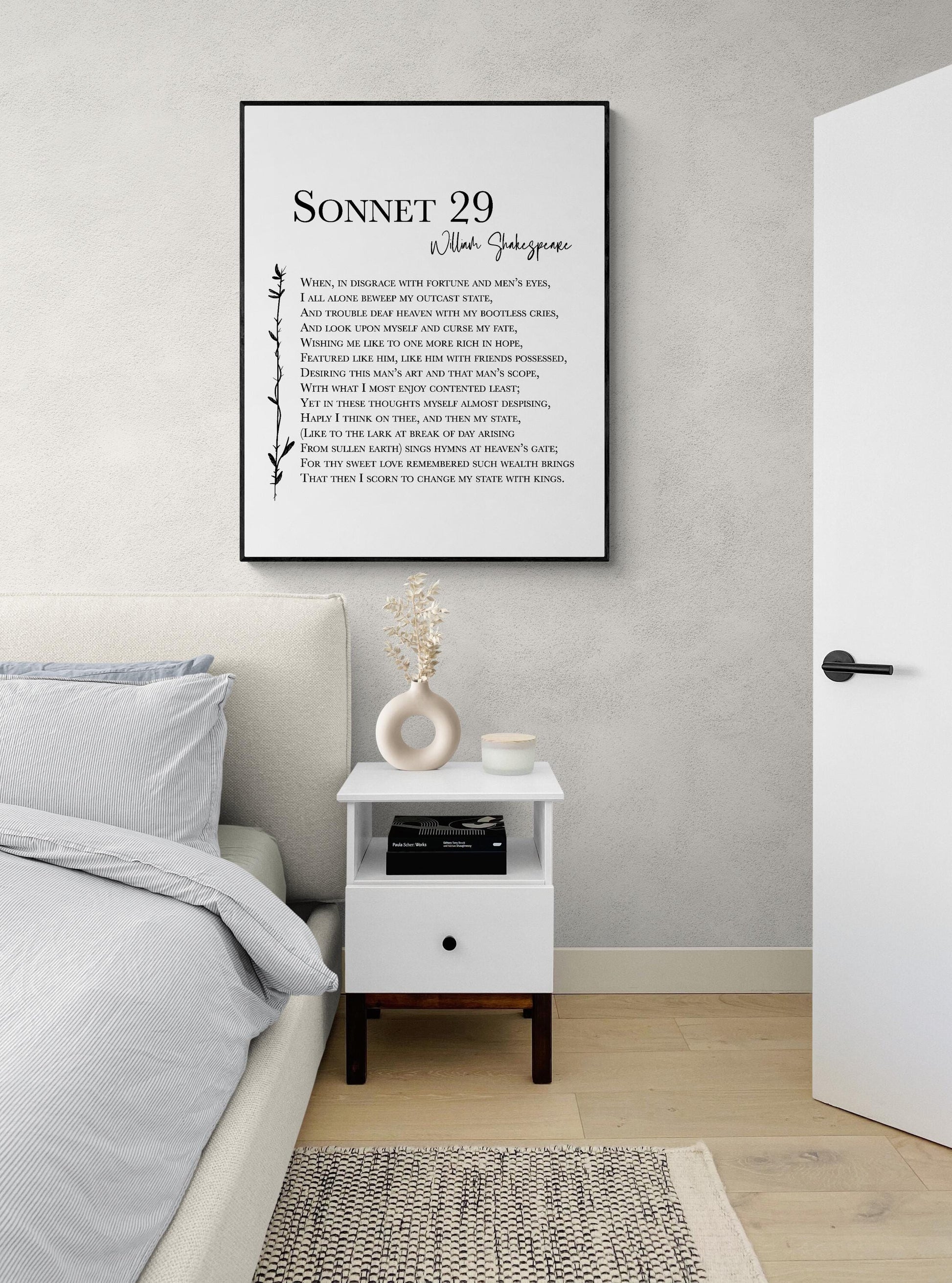 Tomorrow Creeps In This Petty Pace by William Shakespeare | Literary | MacBeth | Living Room | Home Decor | Typography Art Print