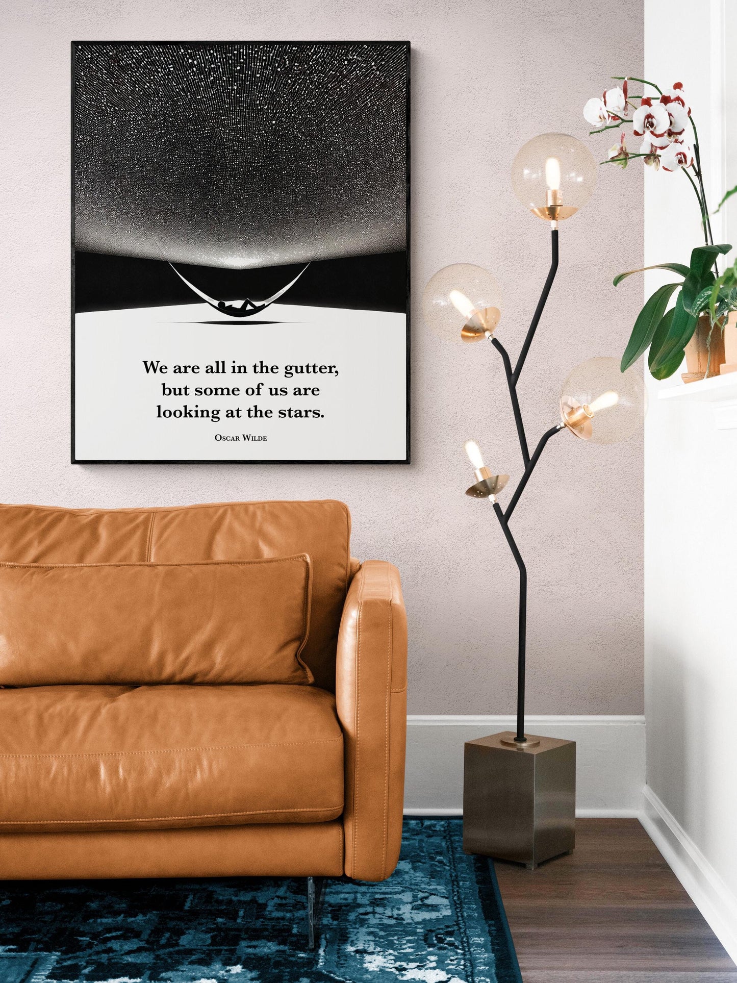 We Are All In The Gutter | Lady Windermere's Fan | Oscar Wilde | Home Decor | Art Deco | Art Print