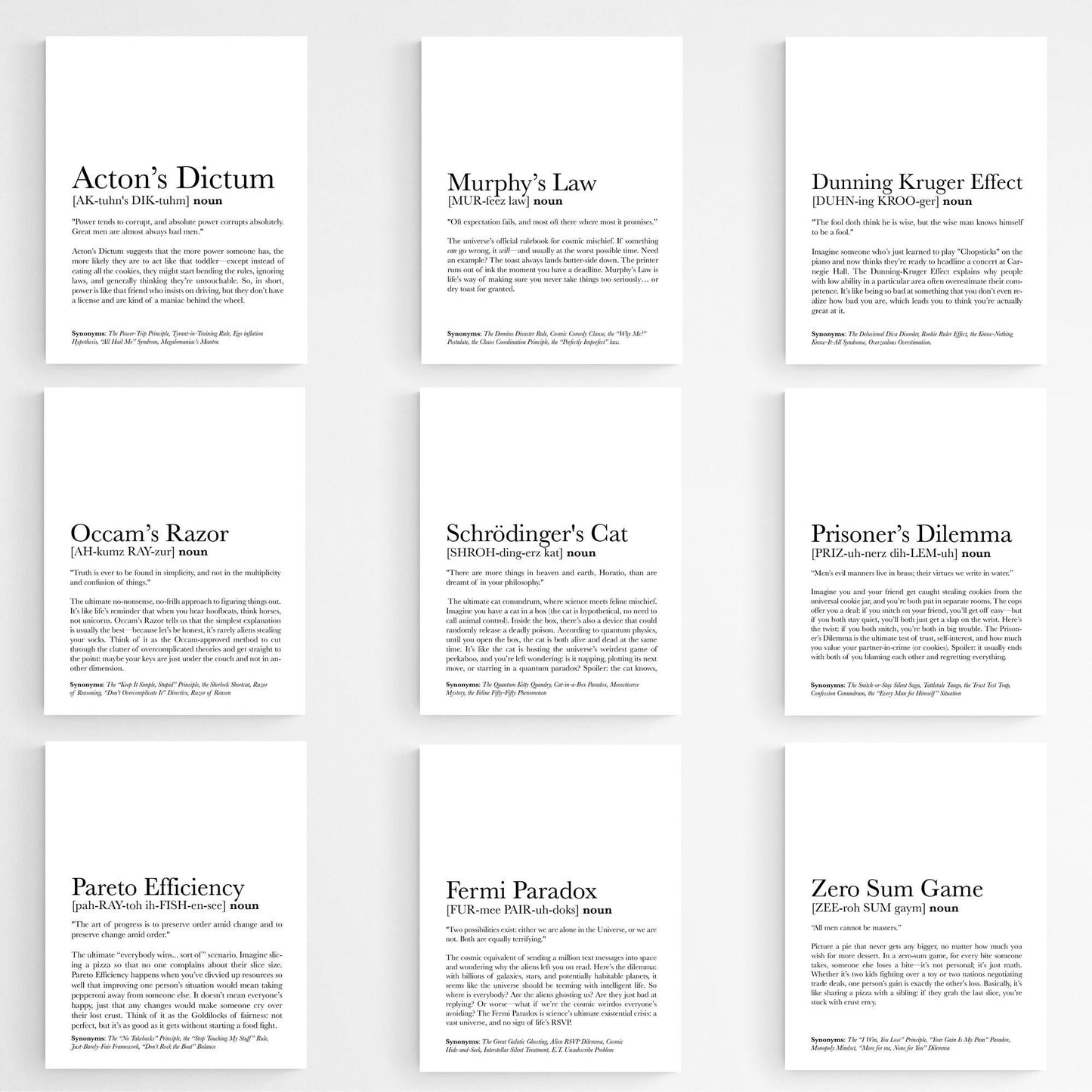 Dunning-Kruger Effect Art Print | Principles and Paradoxes of Human Behavior and Science | Educational | Teacher School Classroom Artwork