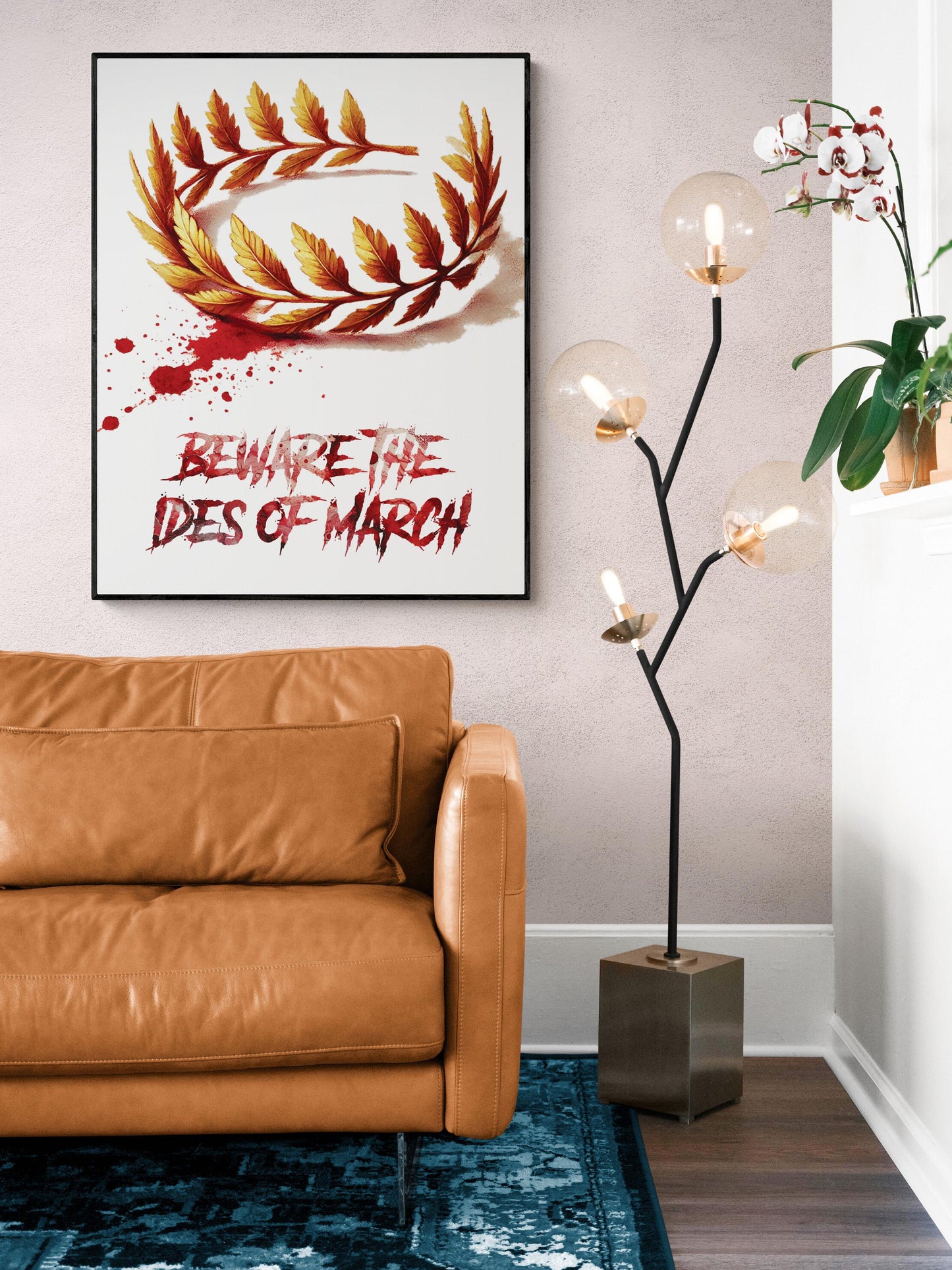 Shakespeare Quote Art Print | Beware the Ides of March | Julius Caesar | History Wall Artwork | Roman Empire | Literary Home Decor Poster