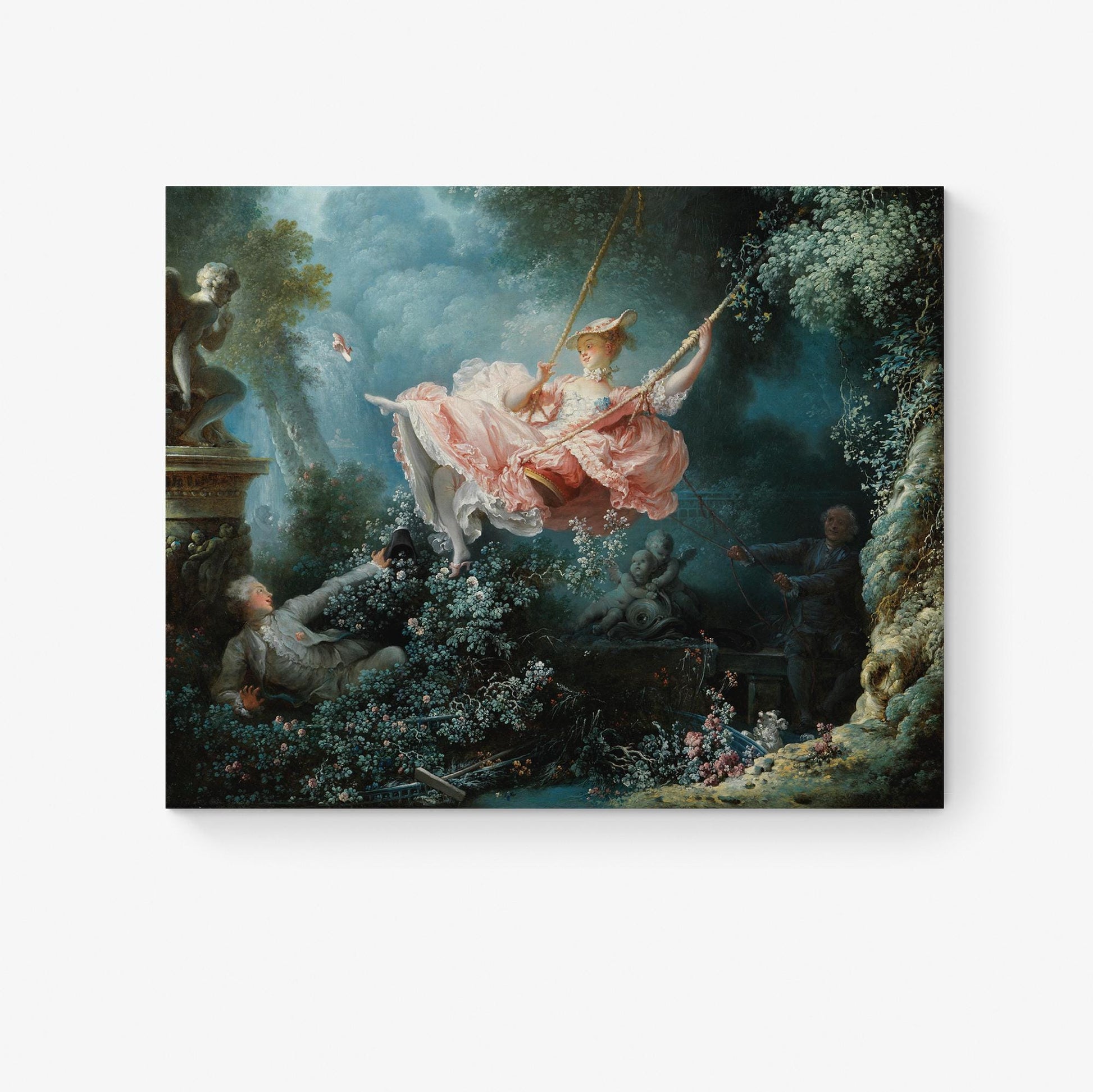 The Swing by Jean Fragonard Art Print | Rococo Romance Wall Art | French 18th Century Masterpiece Reproduction | Poster