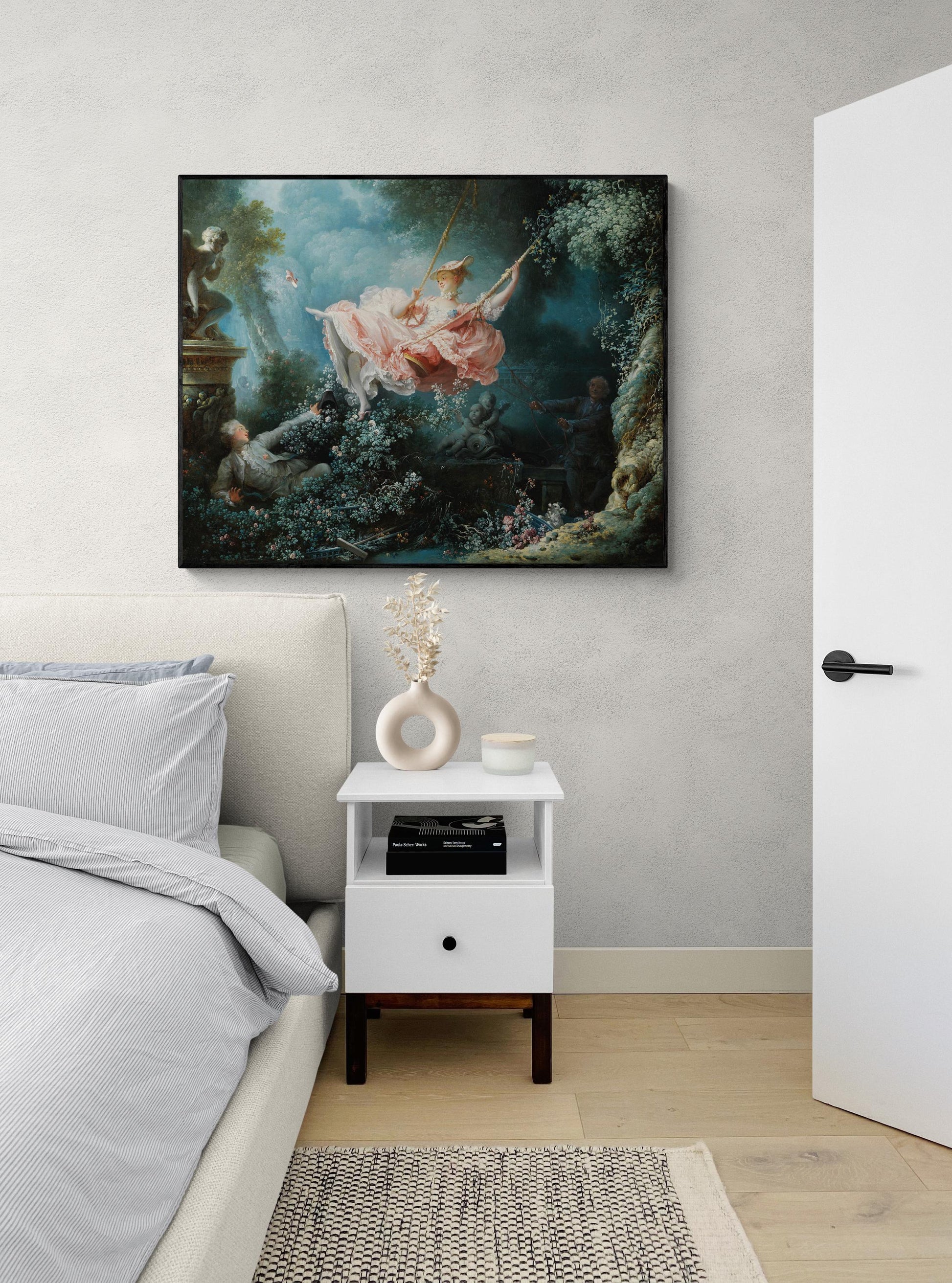 The Swing by Jean Fragonard Art Print | Rococo Romance Wall Art | French 18th Century Masterpiece Reproduction | Poster