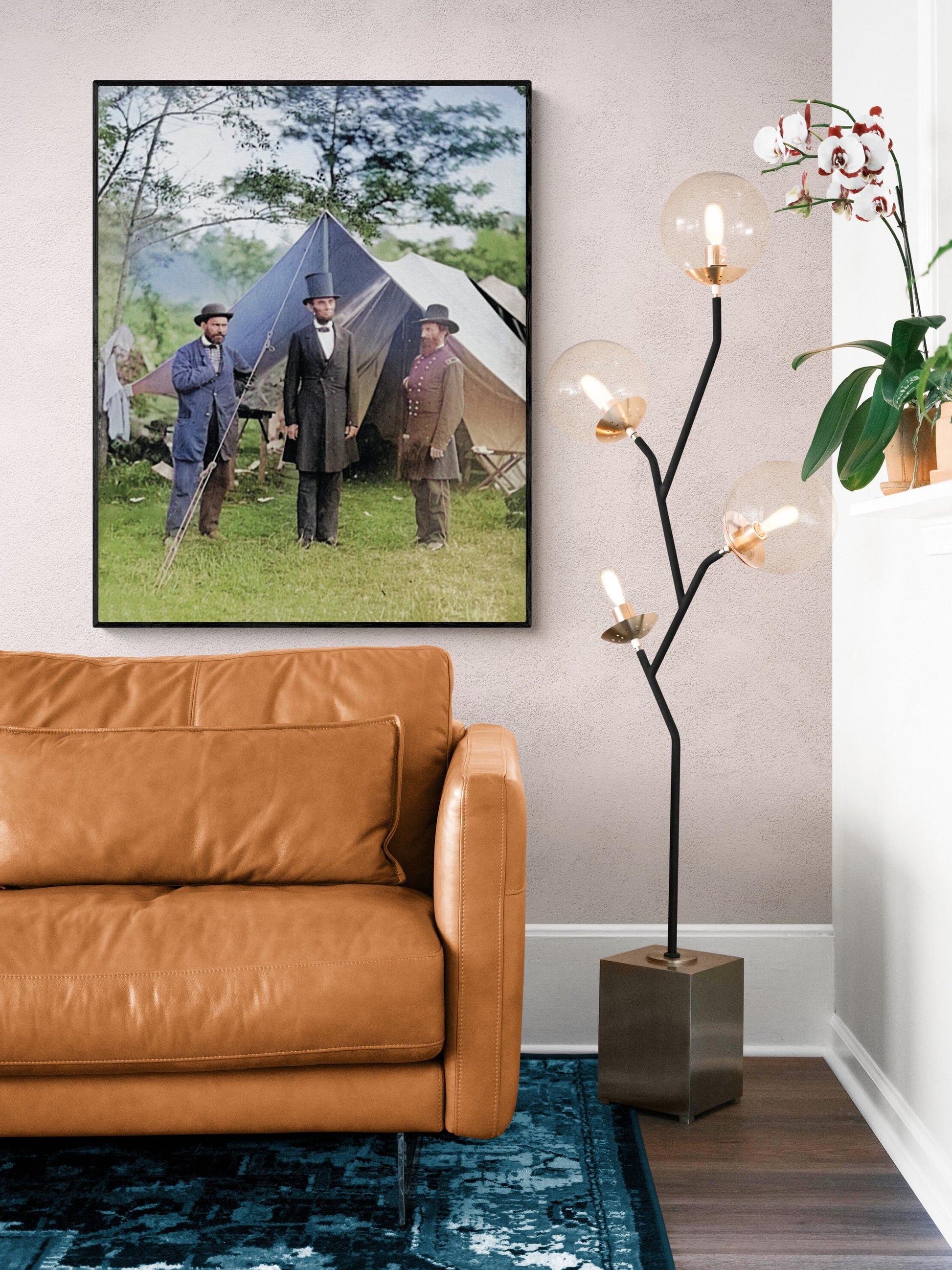 History Art Print | Colorized Abraham Lincoln at Antietam | Art Print | Historical Reproduction Wall Decor | Patriotic Americana Poster