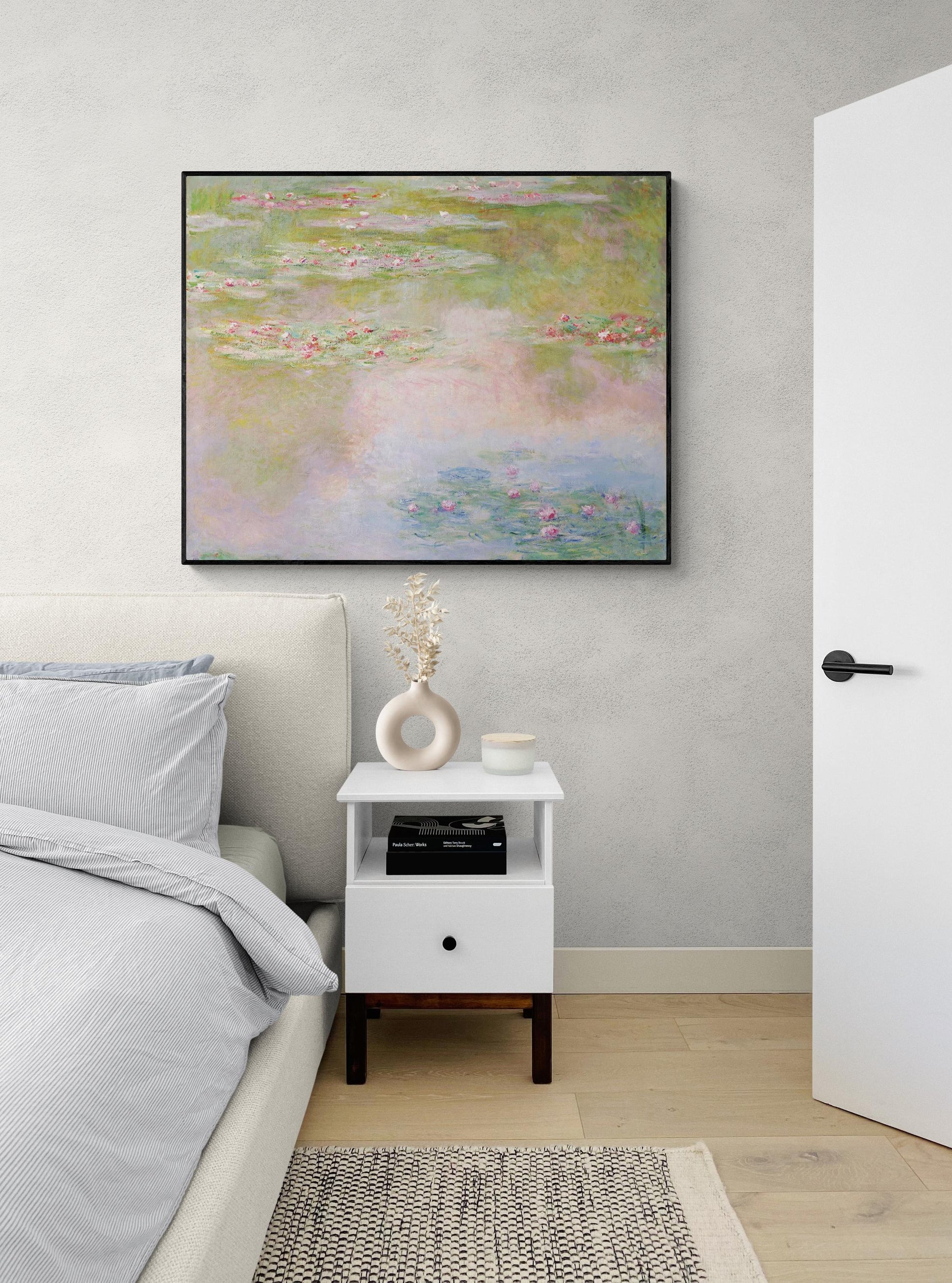 Claude Monet Water Lilies Art Print – Impressionist Garden Painting Reproduction – Floral Pond – Home Decor Poster