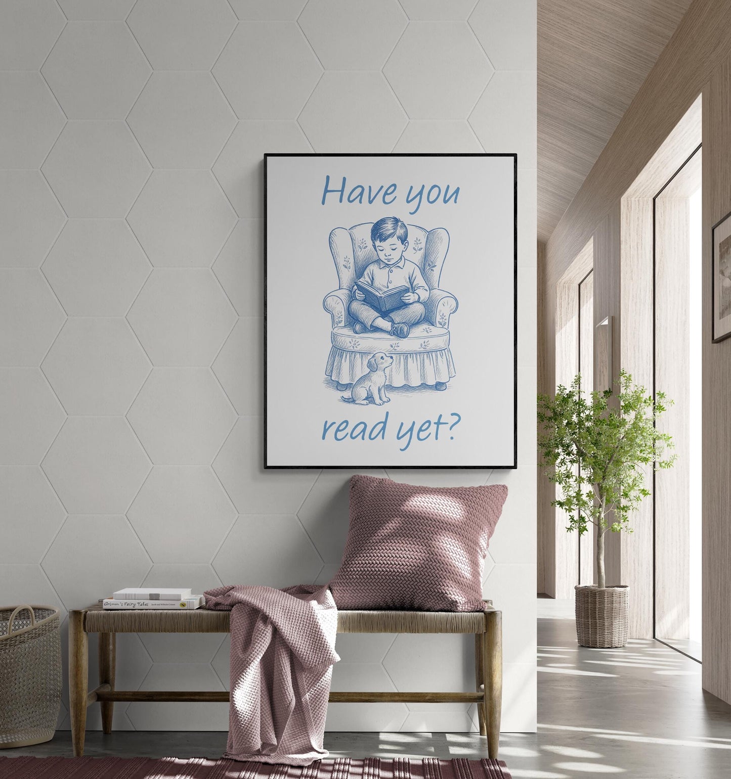 Reading Art Print Have You Read Yet | Vintage Book | Kids Literary Home Decor | Vintage Nursery Poster