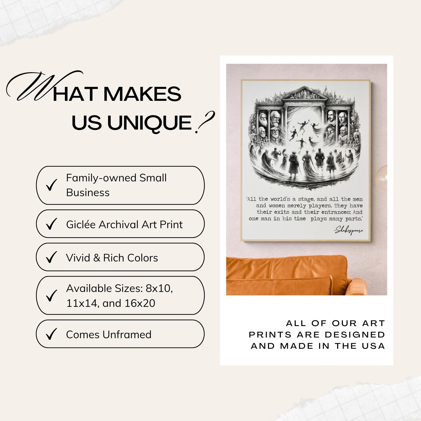 Winston Churchill Life Quote | We make A Living By What We Get | Modern Minimalist Art | Inspirational Print | Black & White | Office Decor