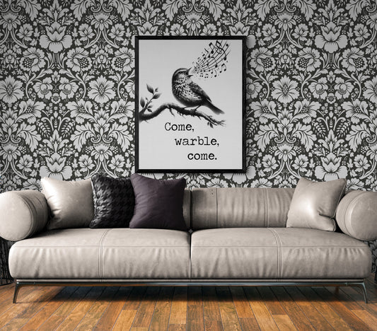 Come Warble Come by William Shakespeare's As You Like It Songbird Art Print