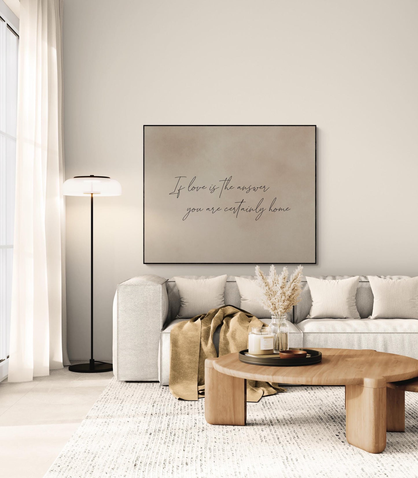 Family Quote Wall Art Print | If Love Is The Answer | Home Decor | Inspirational | Motivational Poster