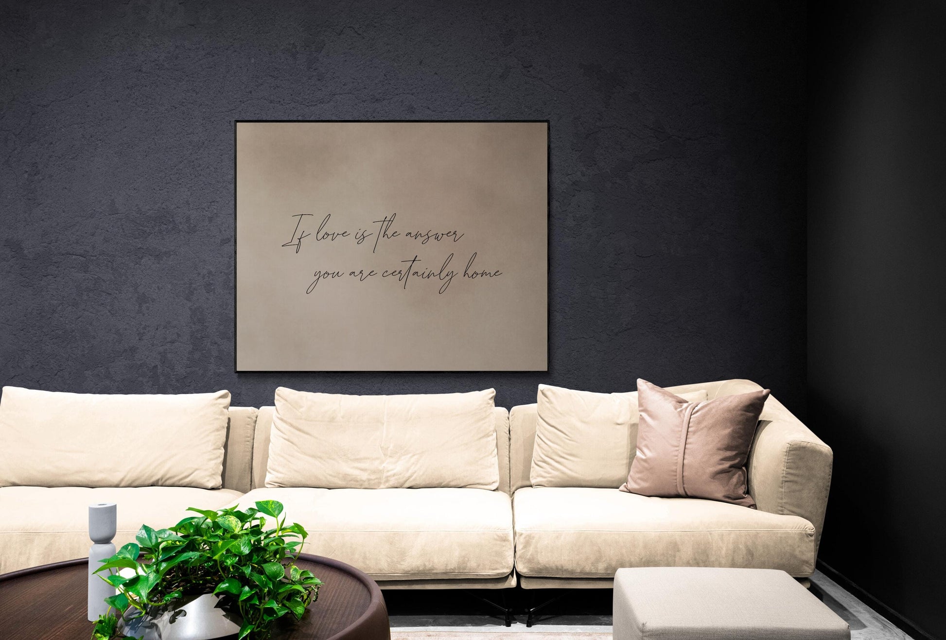 Family Quote Wall Art Print | If Love Is The Answer | Home Decor | Inspirational | Motivational Poster