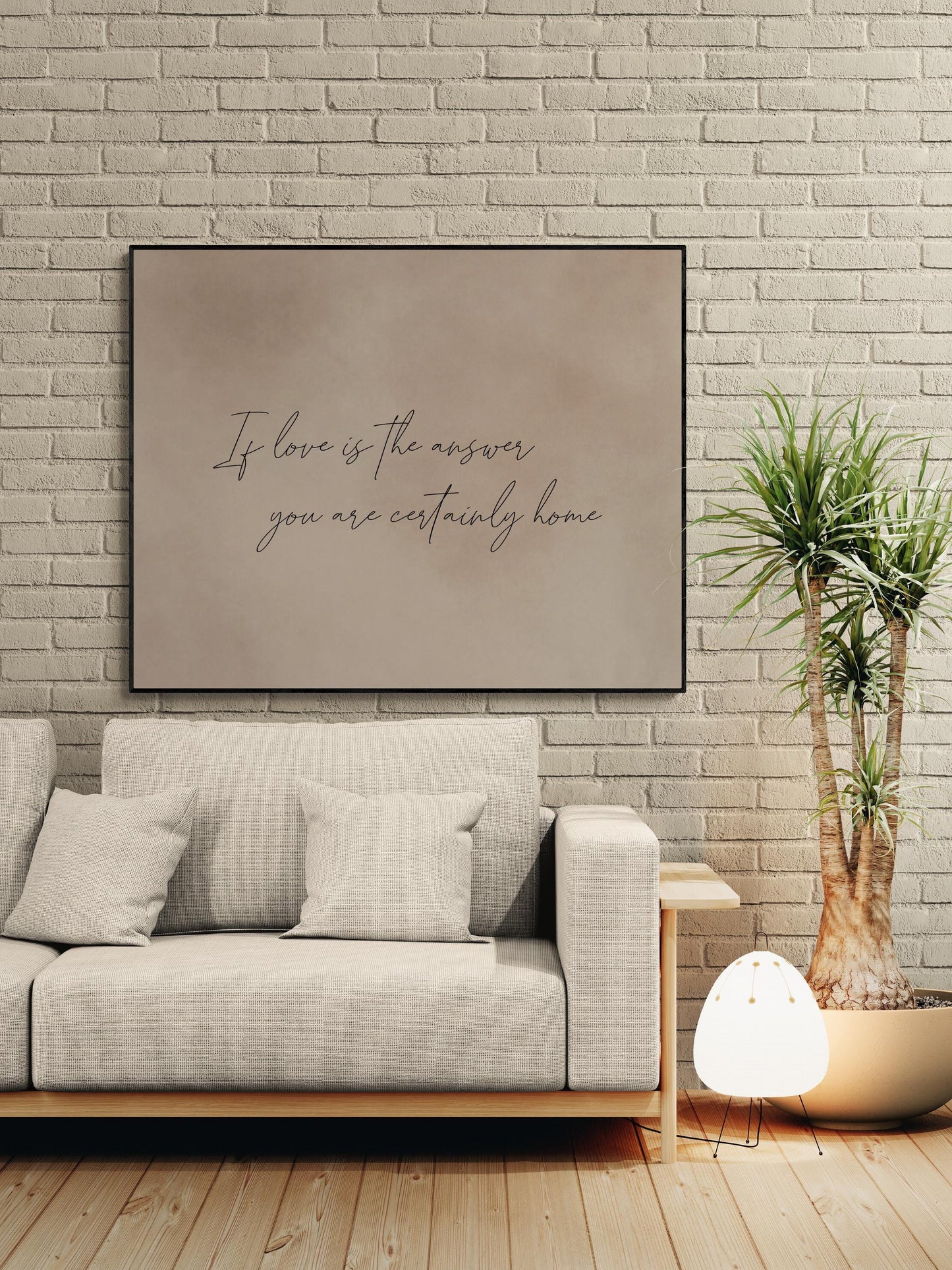 Family Quote Wall Art Print | If Love Is The Answer | Home Decor | Inspirational | Motivational Poster