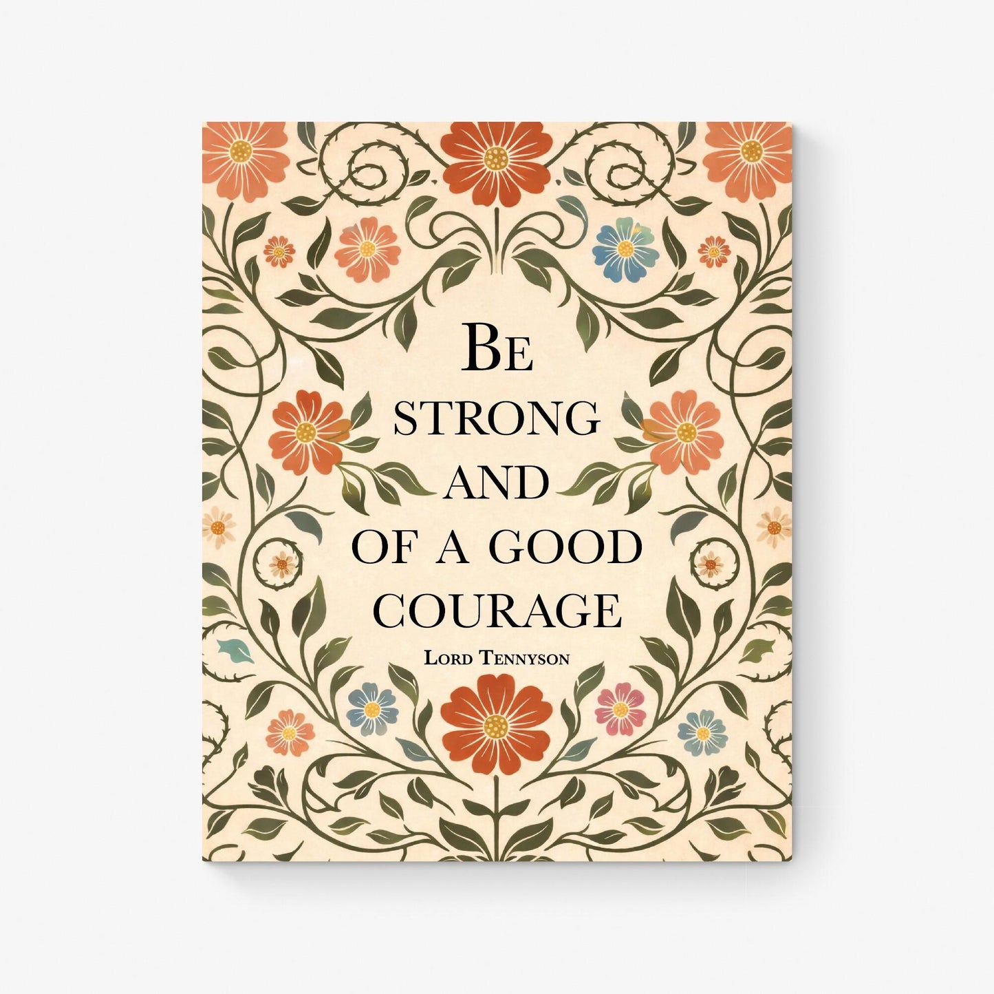 Remembrance Art Print | Lord Tennyson | Better To Have Loved And Lost | William Morris Home Decor | Floral Literary Poster