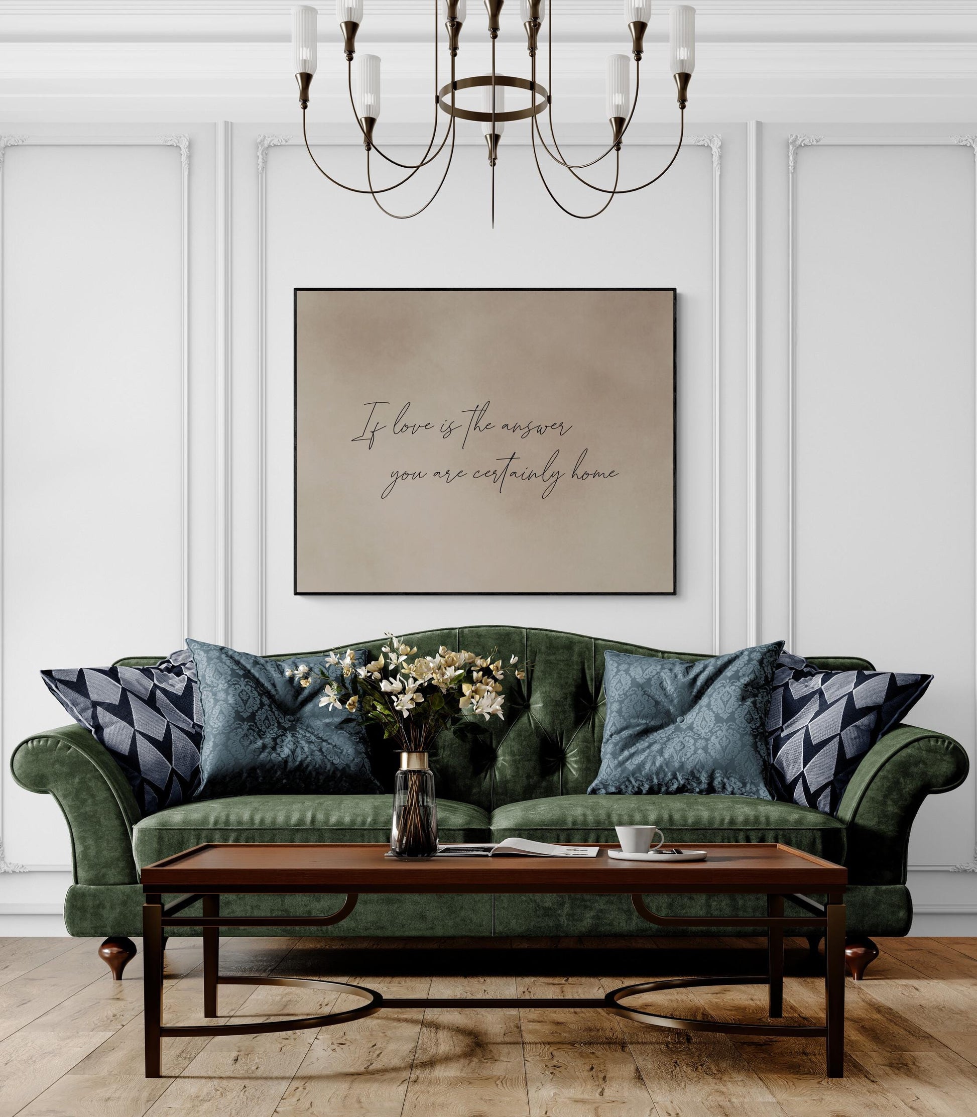 Custom Quote Art Print | Personalized Literary Wall Art | Elegant Decorative | Custom Text Home Decor Poster
