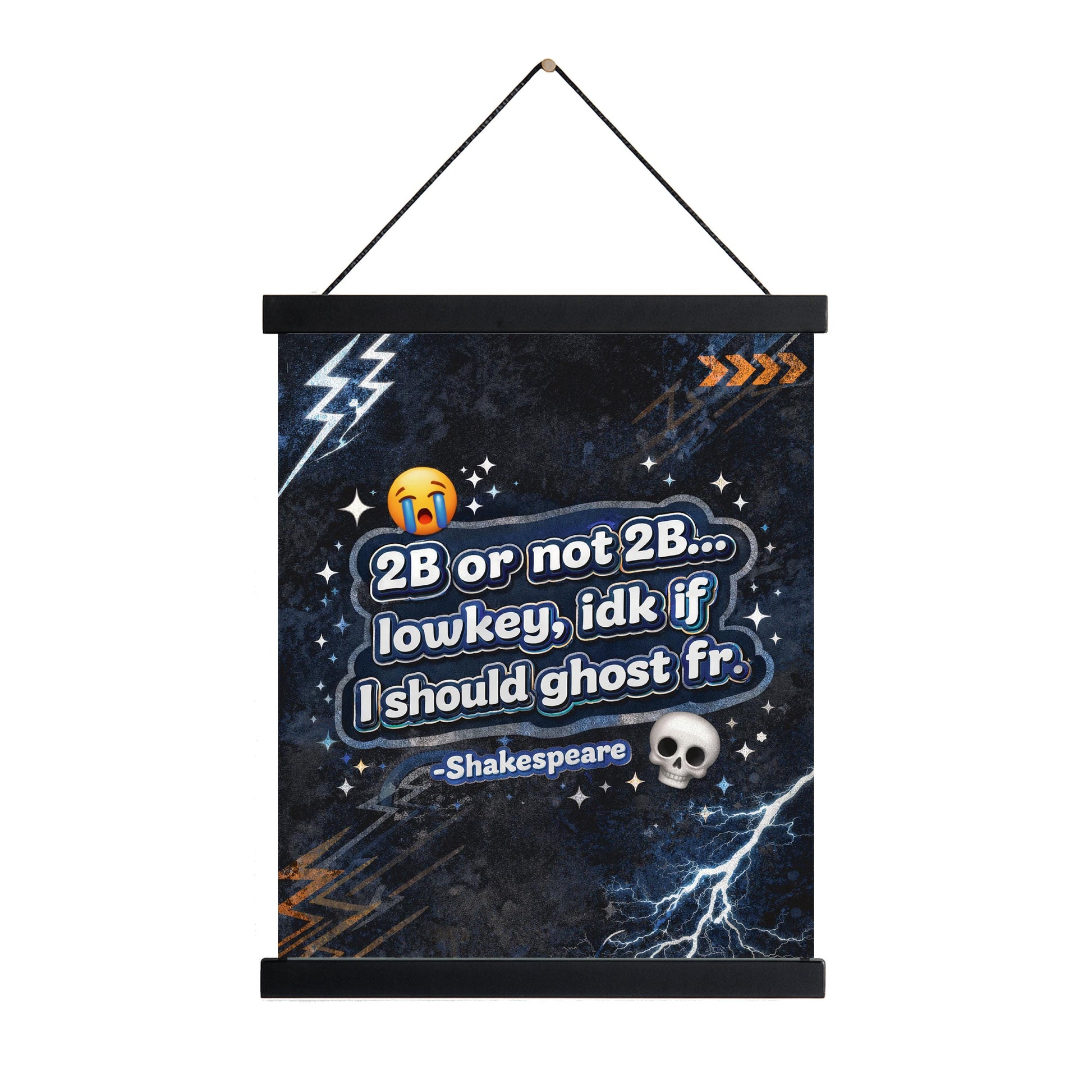 Shakespeare Gen Z Art Print | To Be Or Not To Be | Literary Wall Artwork | Home Decor | Poster