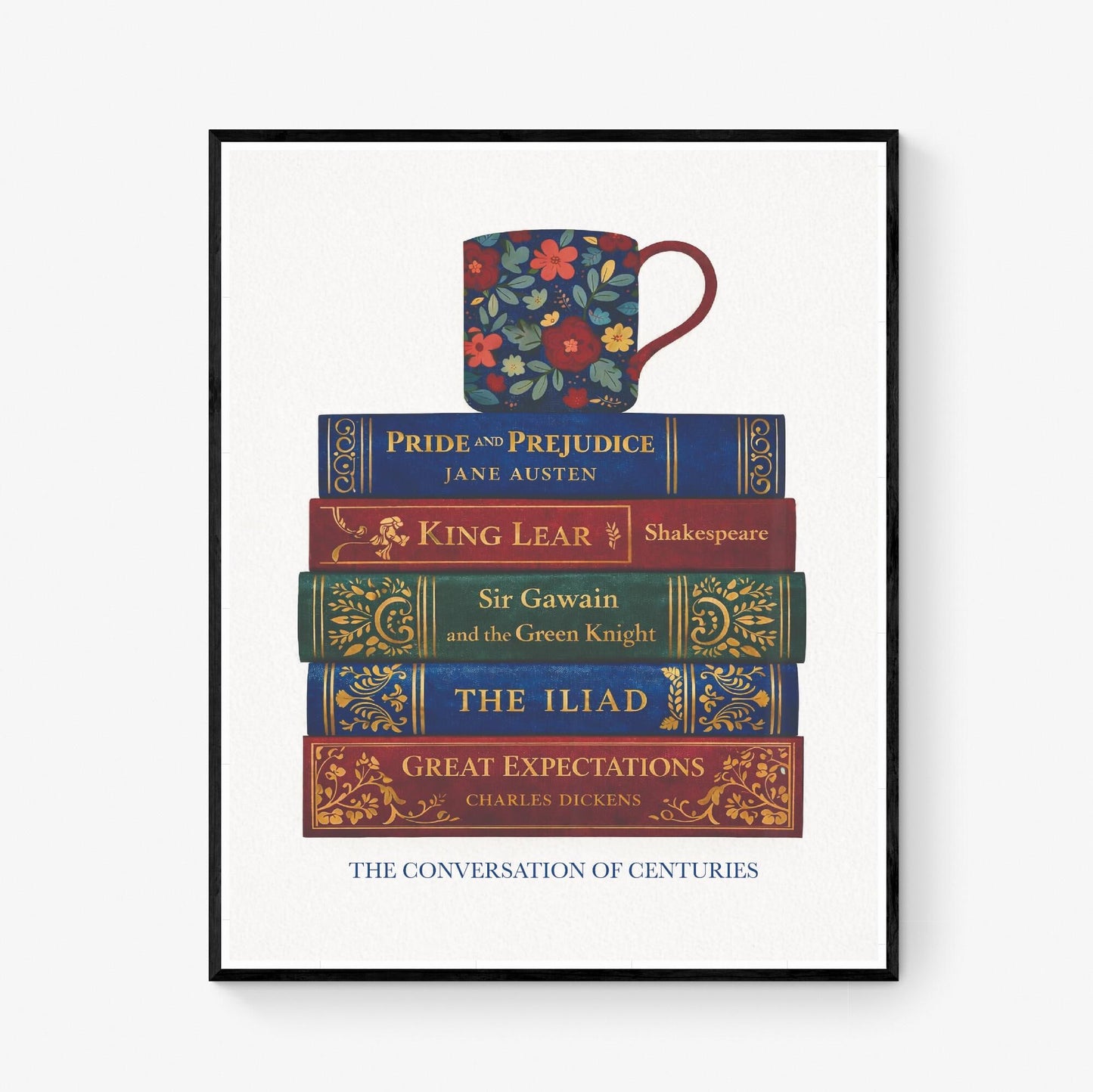 Classic Literature Art Print | Conversation Of Centuries | Coffee Mug | Home Decor | Literary | Poster