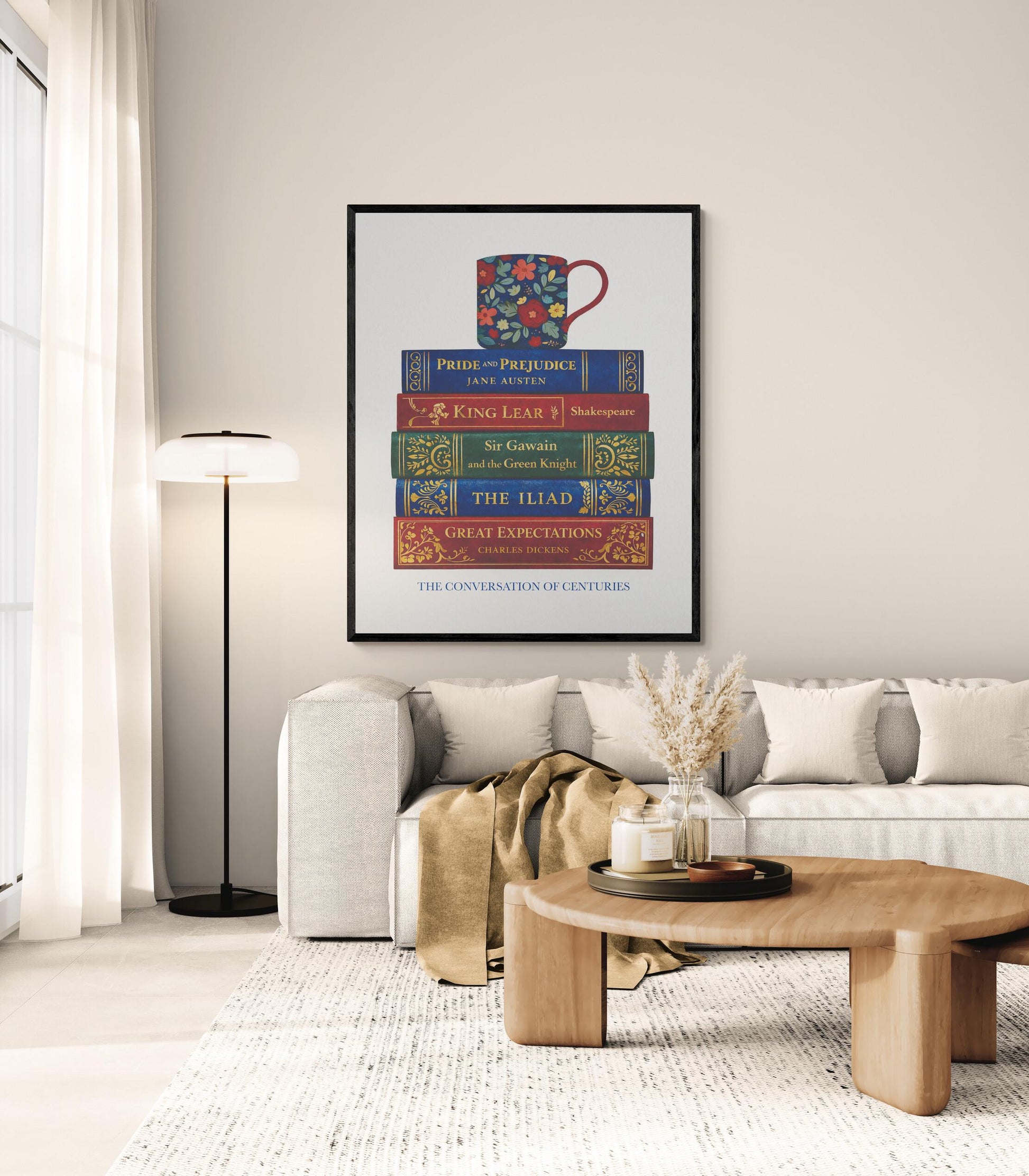 Classic Literature Art Print | Conversation Of Centuries | Coffee Mug | Home Decor | Literary | Poster