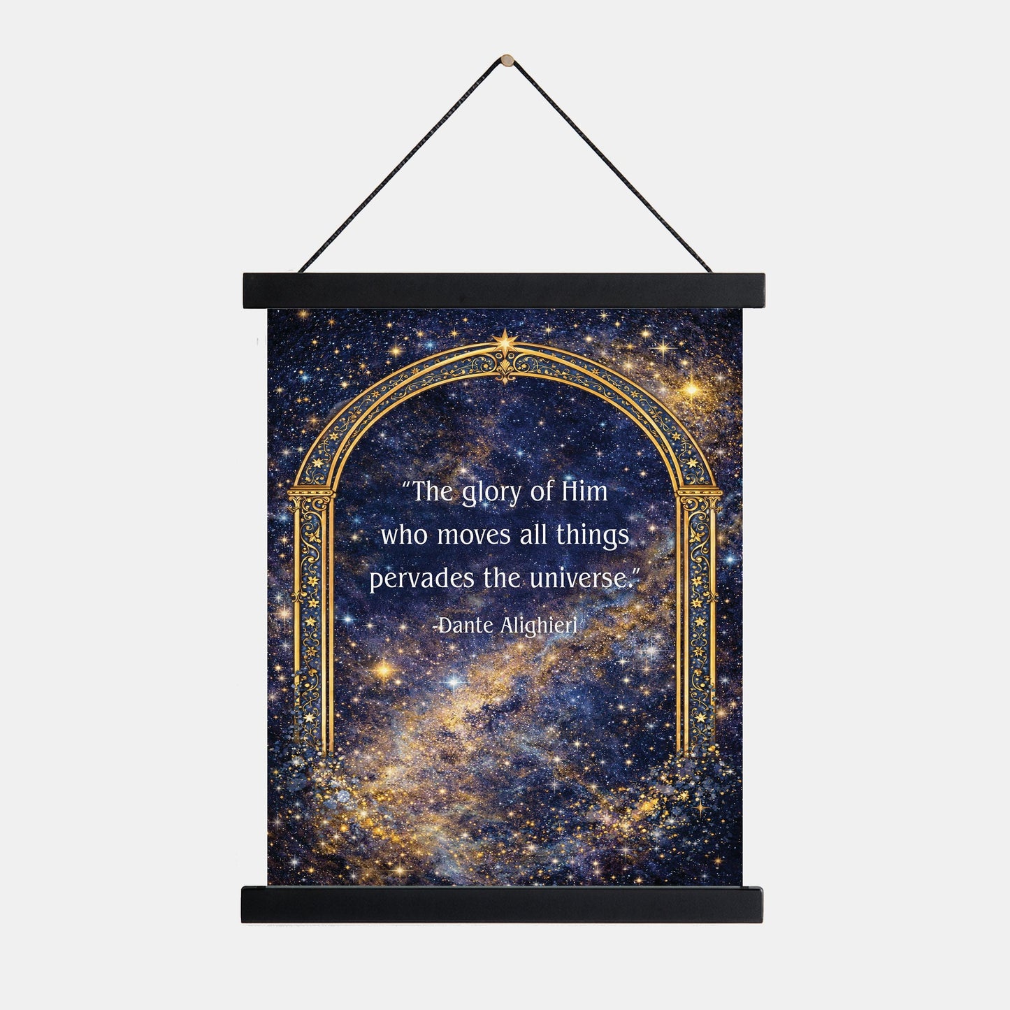 Dante Quote Art Print | Glory of Him | Divine Comedy | Literary Home Decor | Celestial Poster