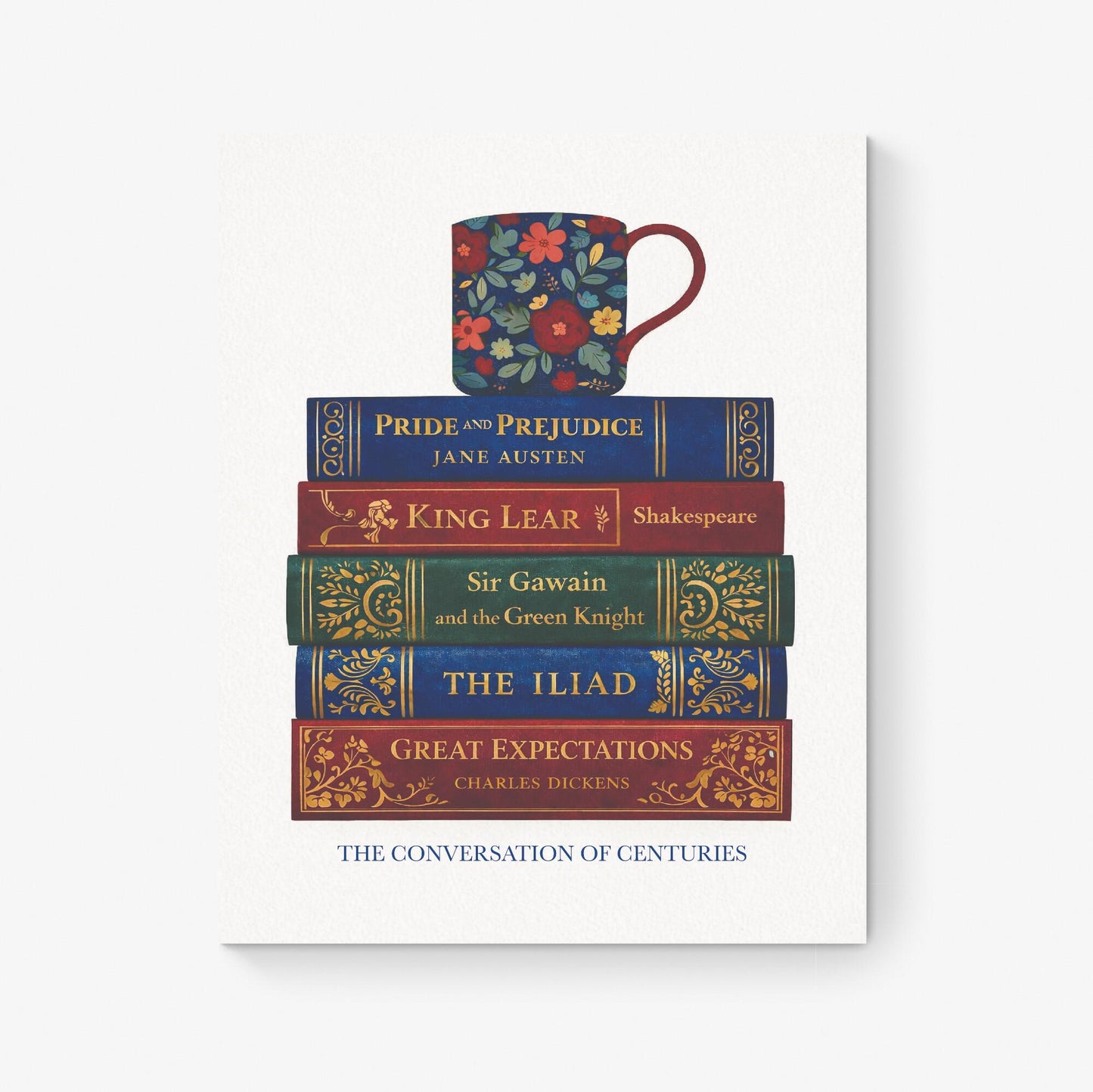 Classic Literature Art Print | Conversation Of Centuries | Coffee Mug | Home Decor | Literary | Poster