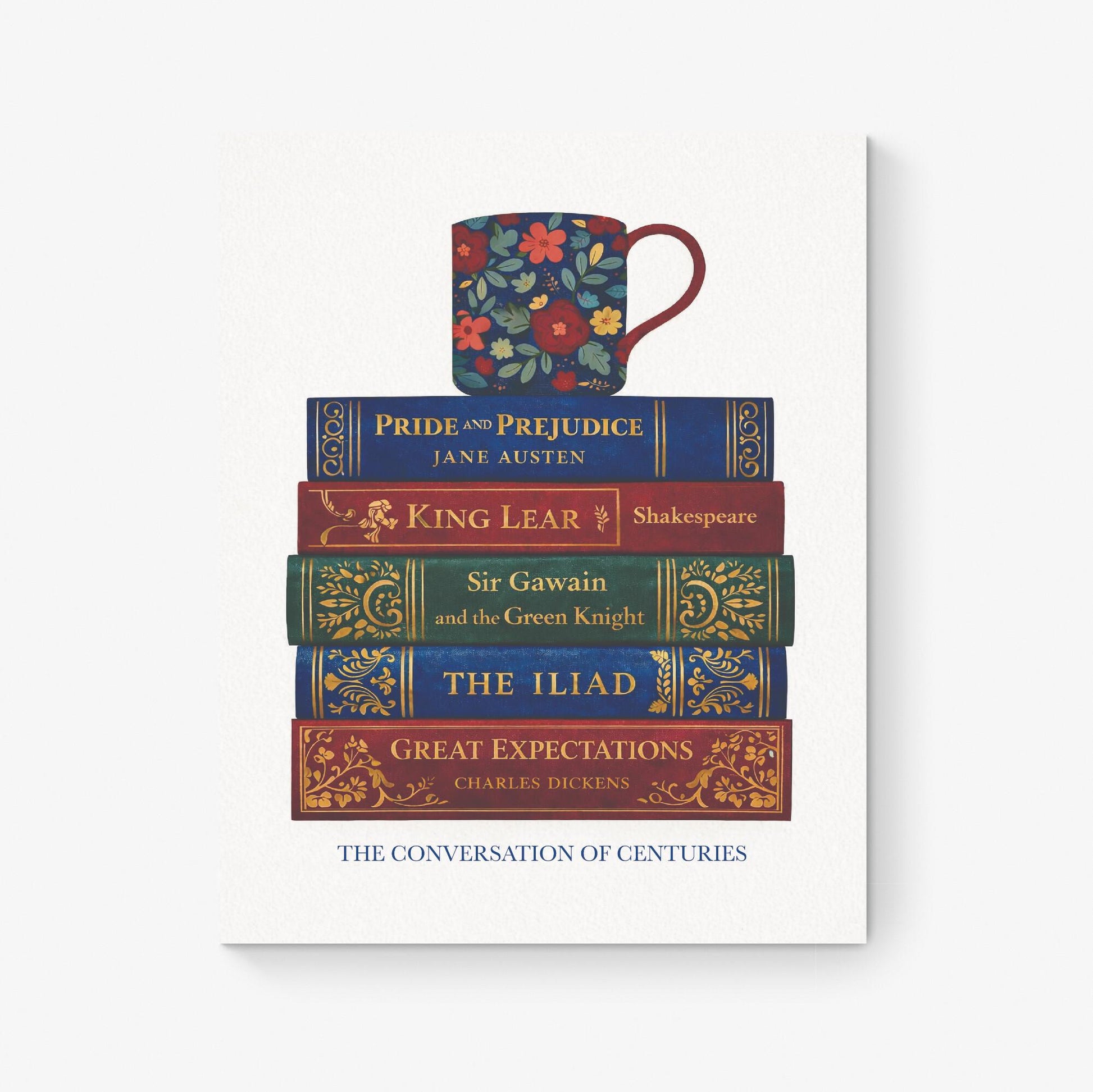 Classic Literature Art Print | Conversation Of Centuries | Coffee Mug | Home Decor | Literary | Poster