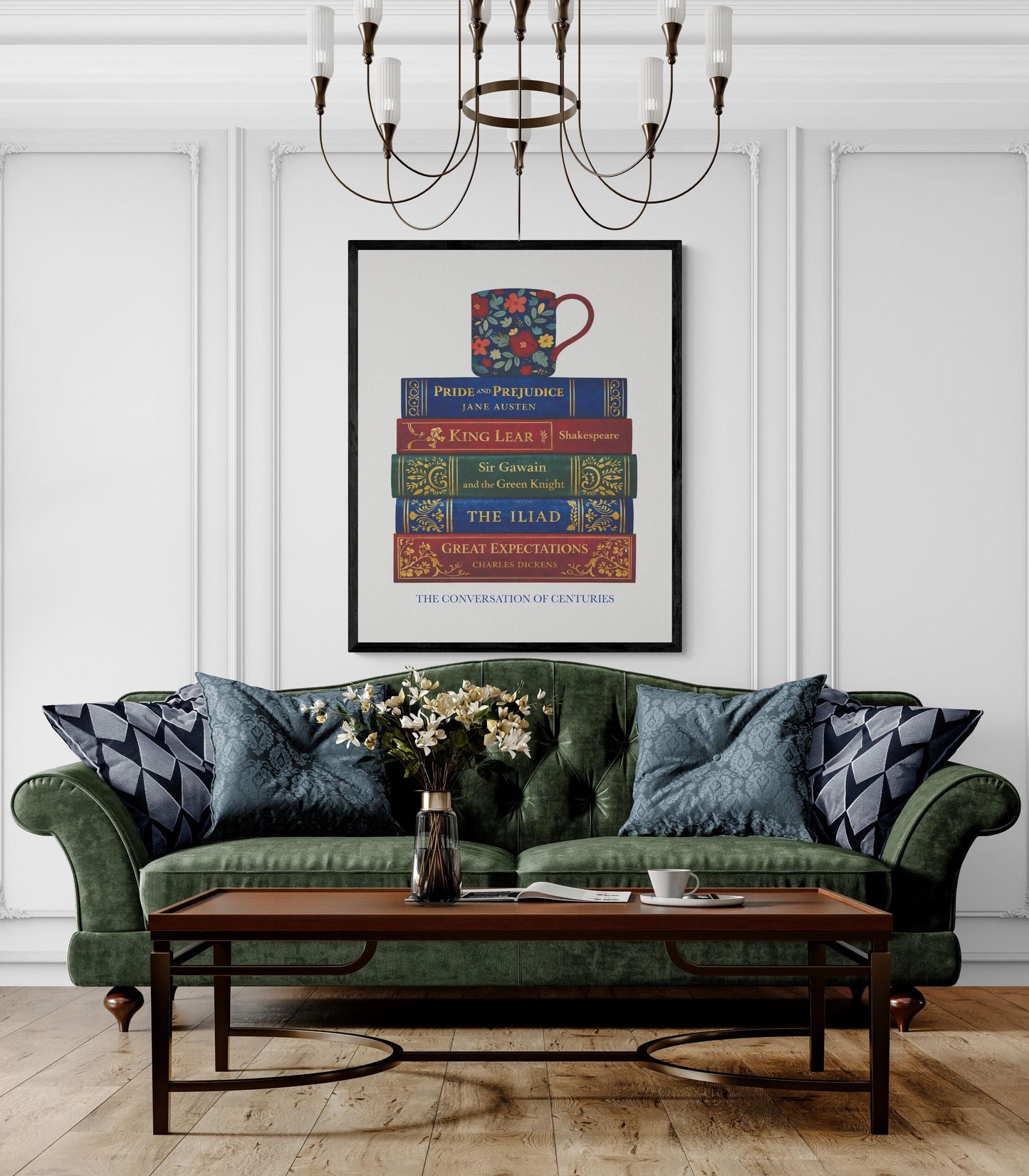 Classic Literature Art Print | Conversation Of Centuries | Coffee Mug | Home Decor | Literary | Poster