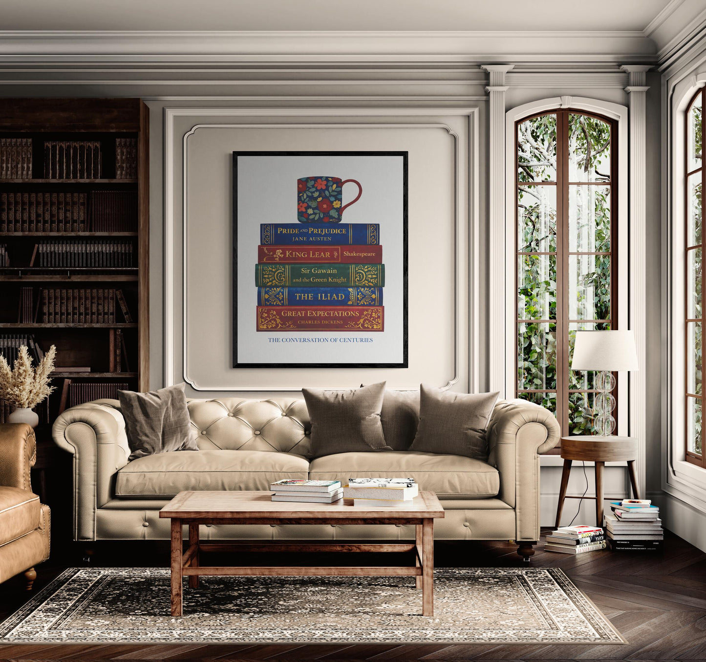 Classic Literature Art Print | Conversation Of Centuries | Coffee Mug | Home Decor | Literary | Poster