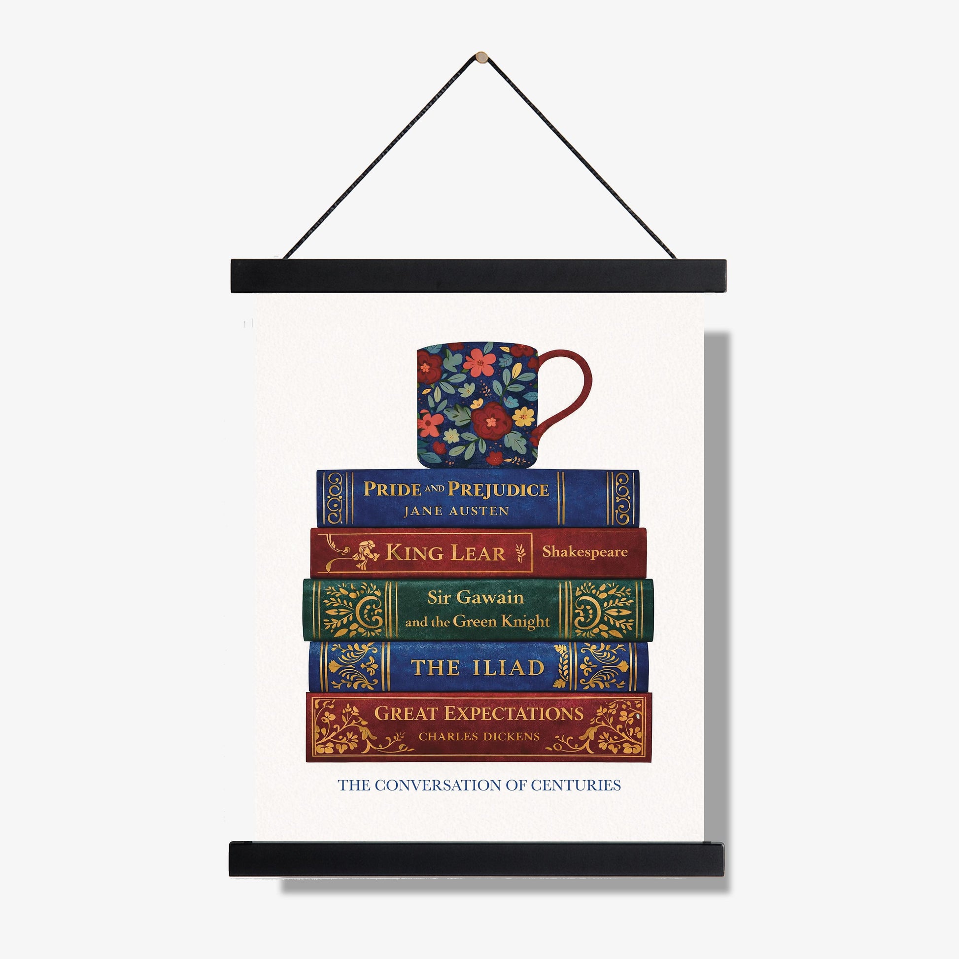 Classic Literature Art Print | Conversation Of Centuries | Coffee Mug | Home Decor | Literary | Poster