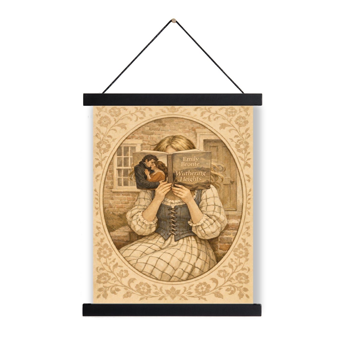 Wuthering Heights Art Print | Emily Bronte | Classic Novel | Vintage Blush | Home Decor | Literary Book Poster