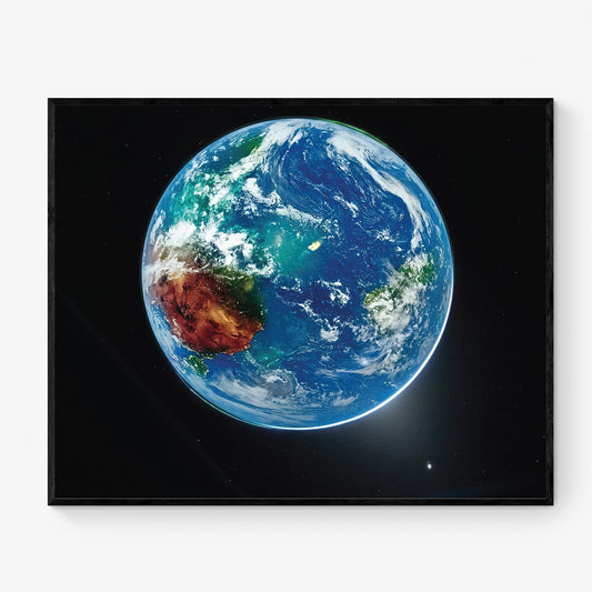 Artemis II Earth Photo Print | Enhanced NASA Blue Marble Space Art | Earth From Space Wall Decor | Astronomy Gift
