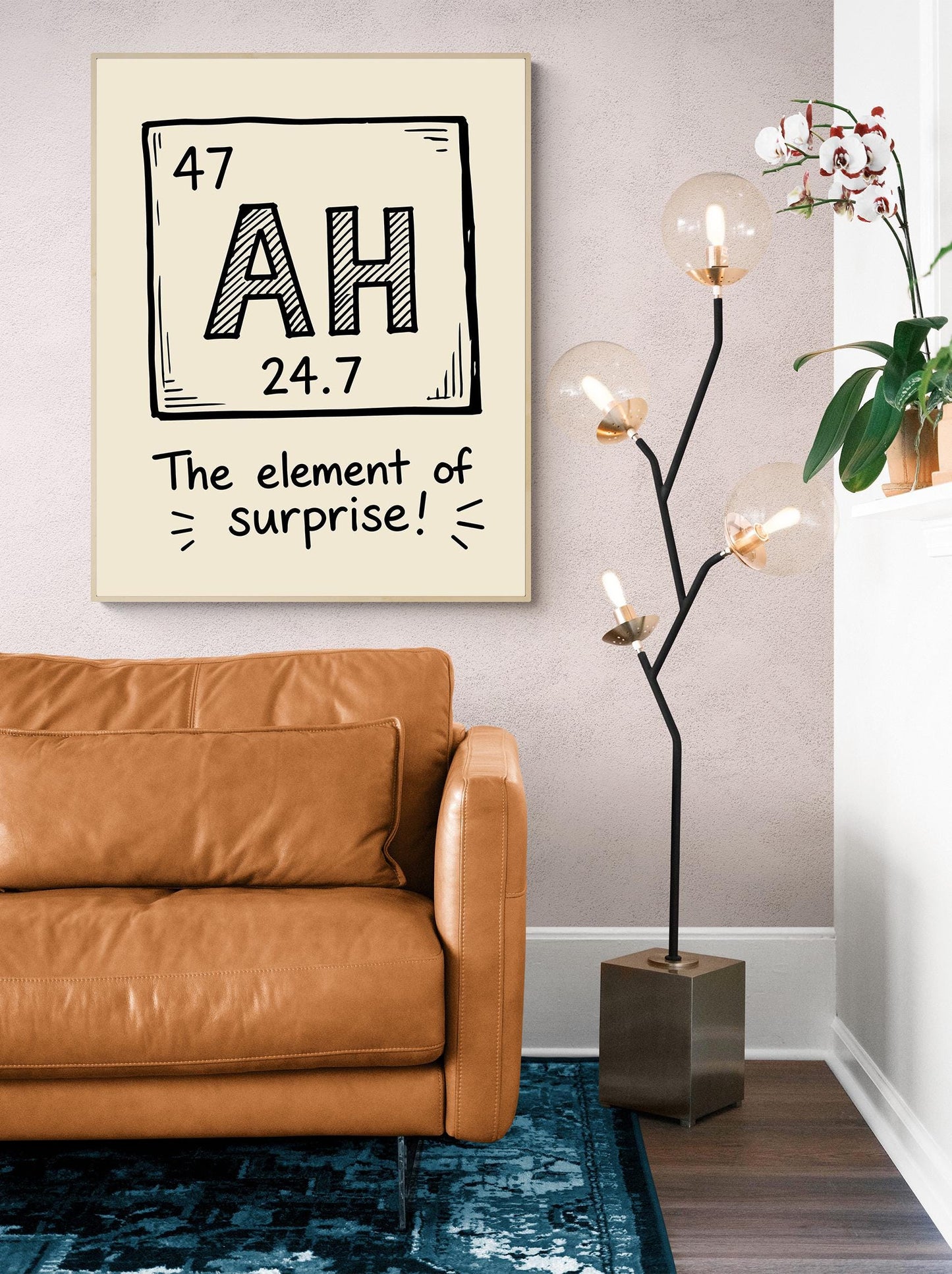 Element of Surprise Wall Art | Funny Periodic Table | Science Teacher Gift | Classroom | Nerd Humor | Geeky Home Decor