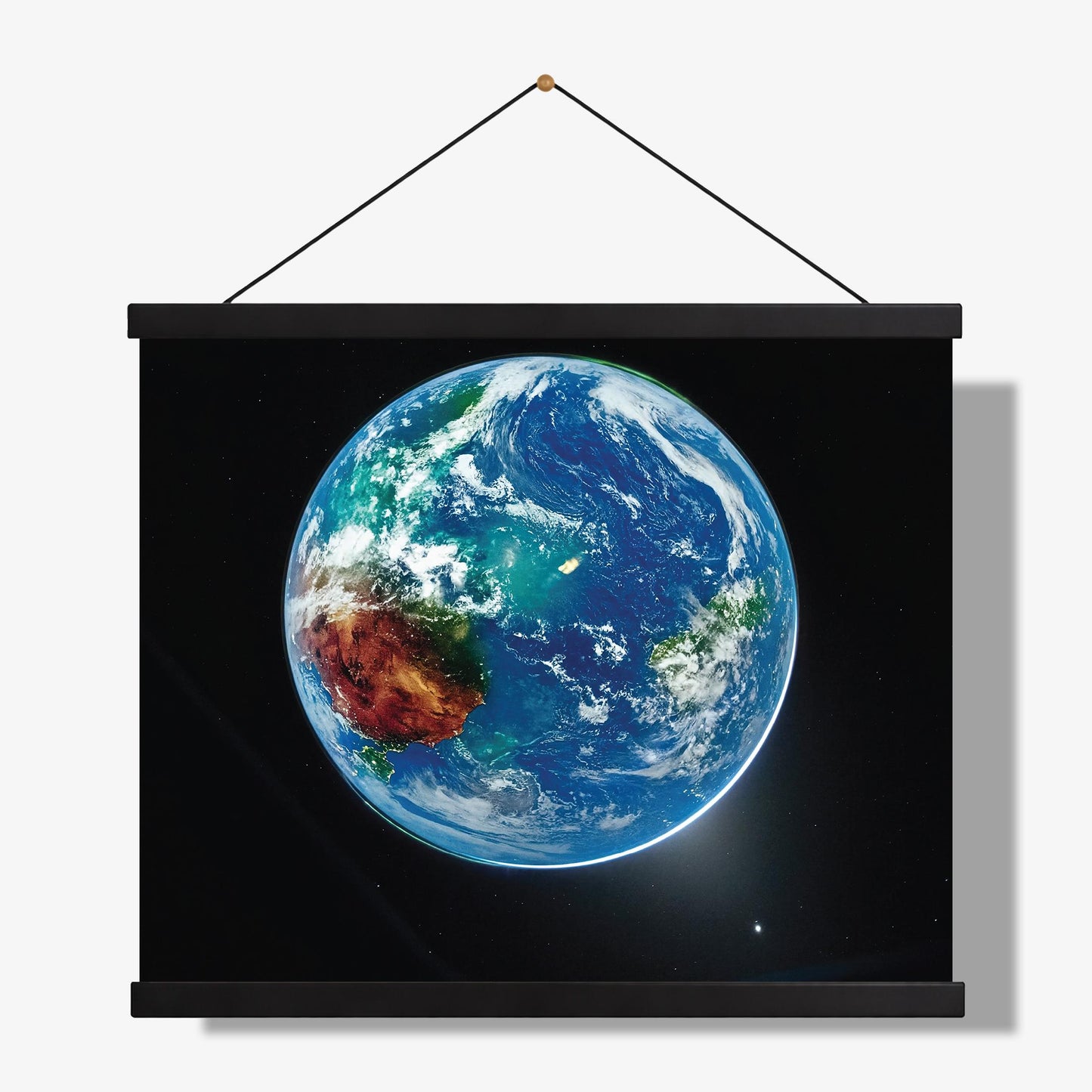 Artemis II Earth Photo Print | Enhanced NASA Blue Marble Space Art | Earth From Space Wall Decor | Astronomy Gift