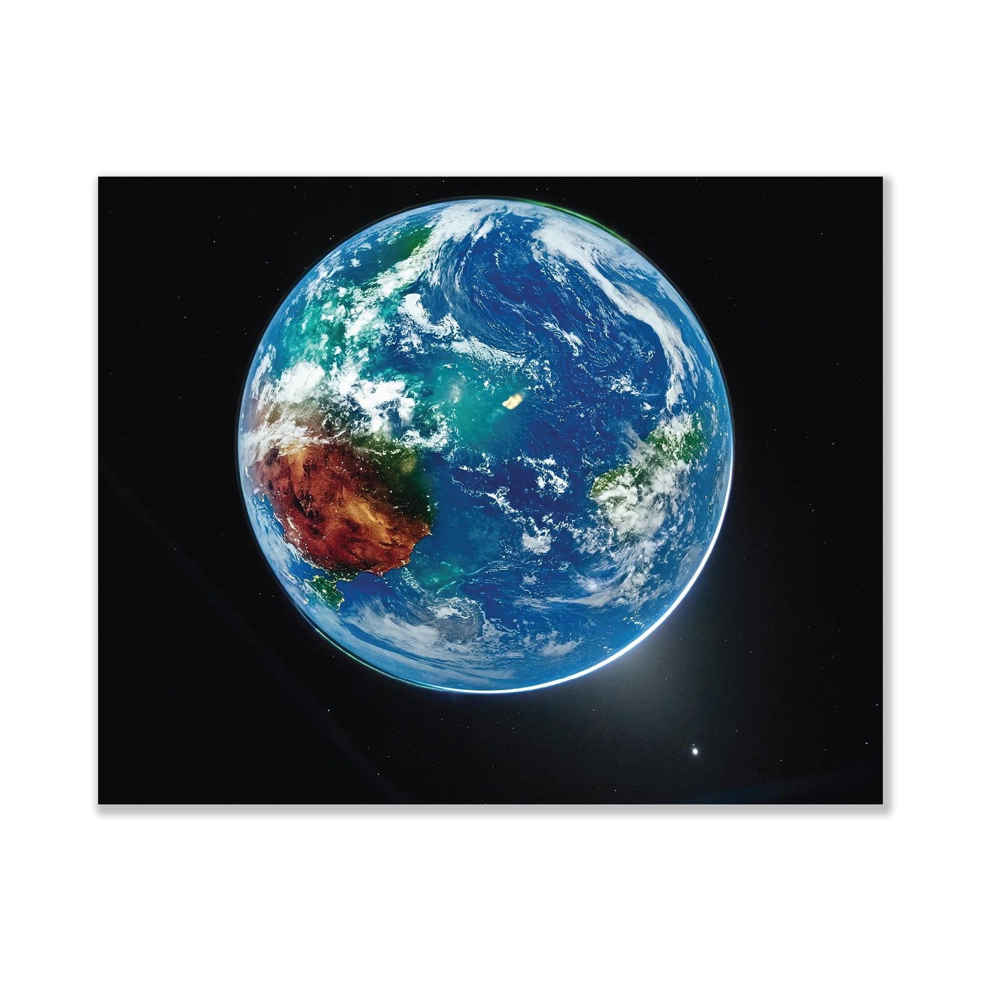 Artemis II Earth Photo Print | Enhanced NASA Blue Marble Space Art | Earth From Space Wall Decor | Astronomy Gift
