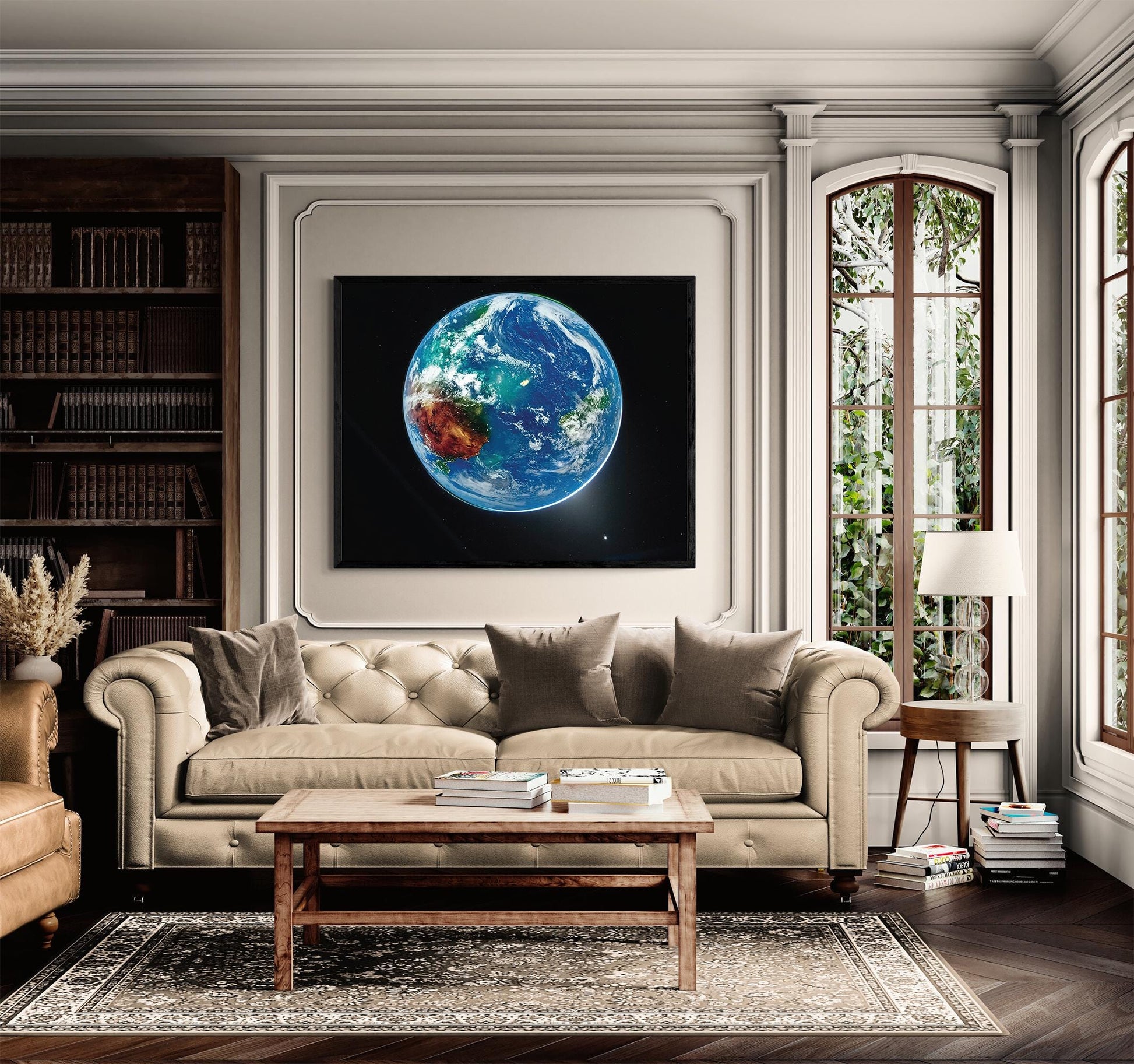 Artemis II Earth Photo Print | Enhanced NASA Blue Marble Space Art | Earth From Space Wall Decor | Astronomy Gift