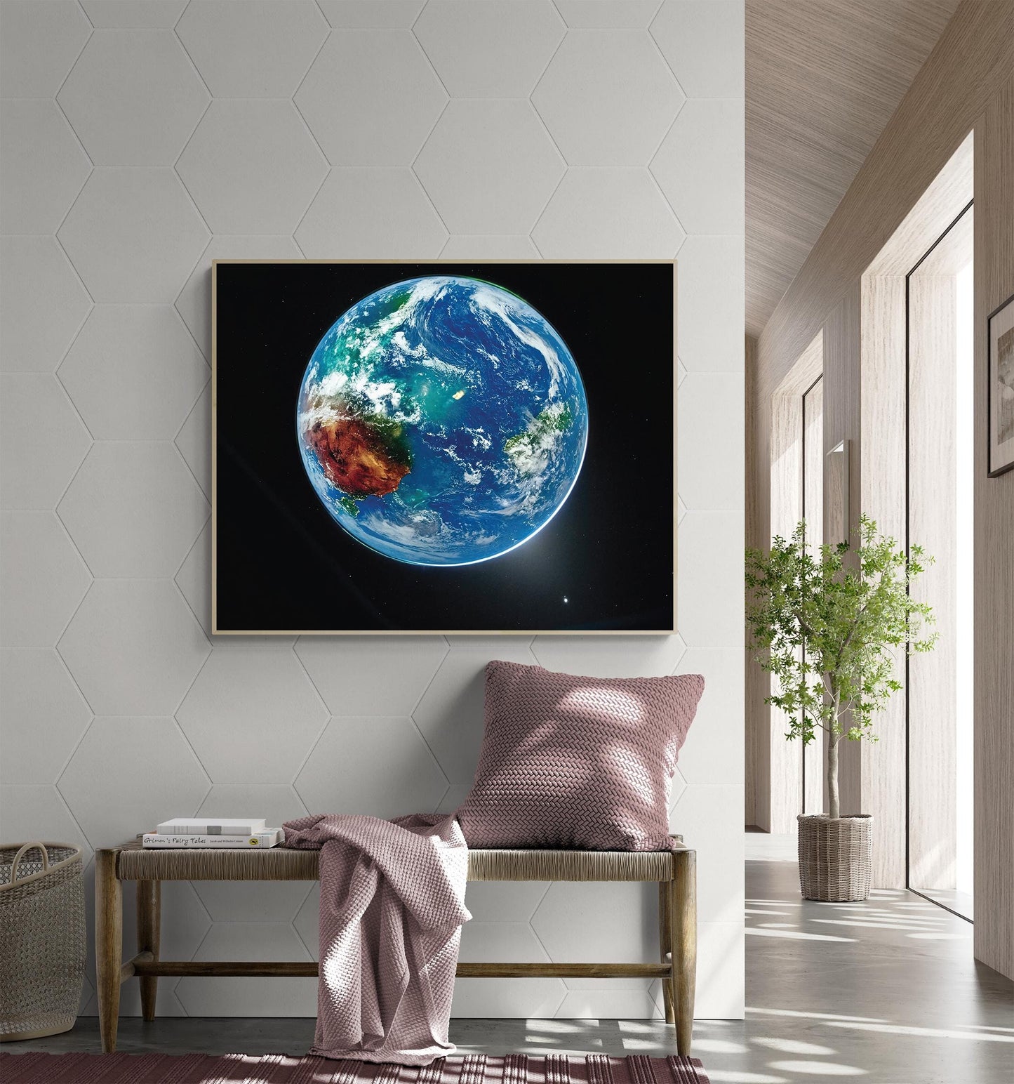 Artemis II Earth Photo Print | Enhanced NASA Blue Marble Space Art | Earth From Space Wall Decor | Astronomy Gift