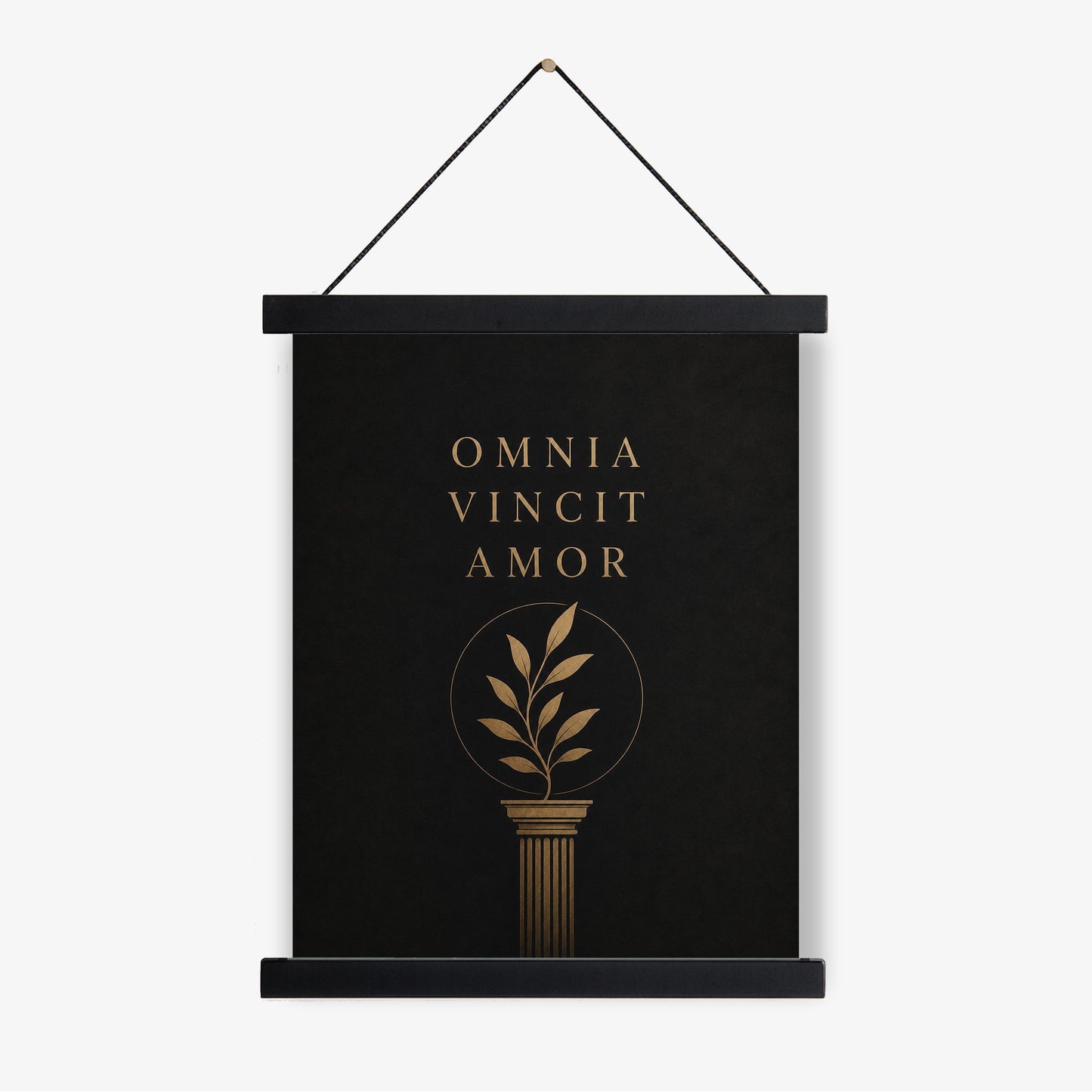 Omnia Vincit Amor Wall Art Print, Latin Quote Decor, Classical Typography, Love Conquers All, Minimalist Literary Home Decor