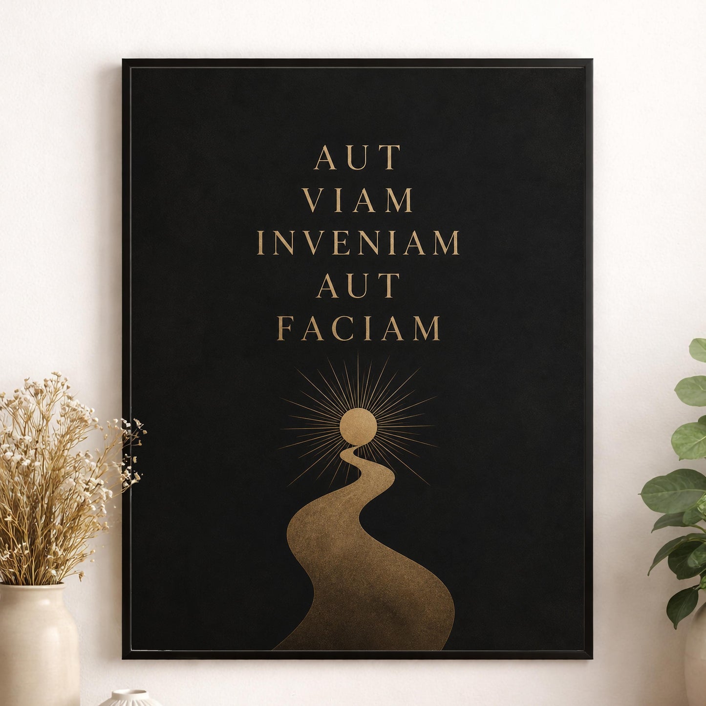 Aut Viam Inveniam Aut Faciam Wall Art Print, Hannibal Quote | Latin Quote, Classical Motivation Poster, Stoic Philosophy Home Decor