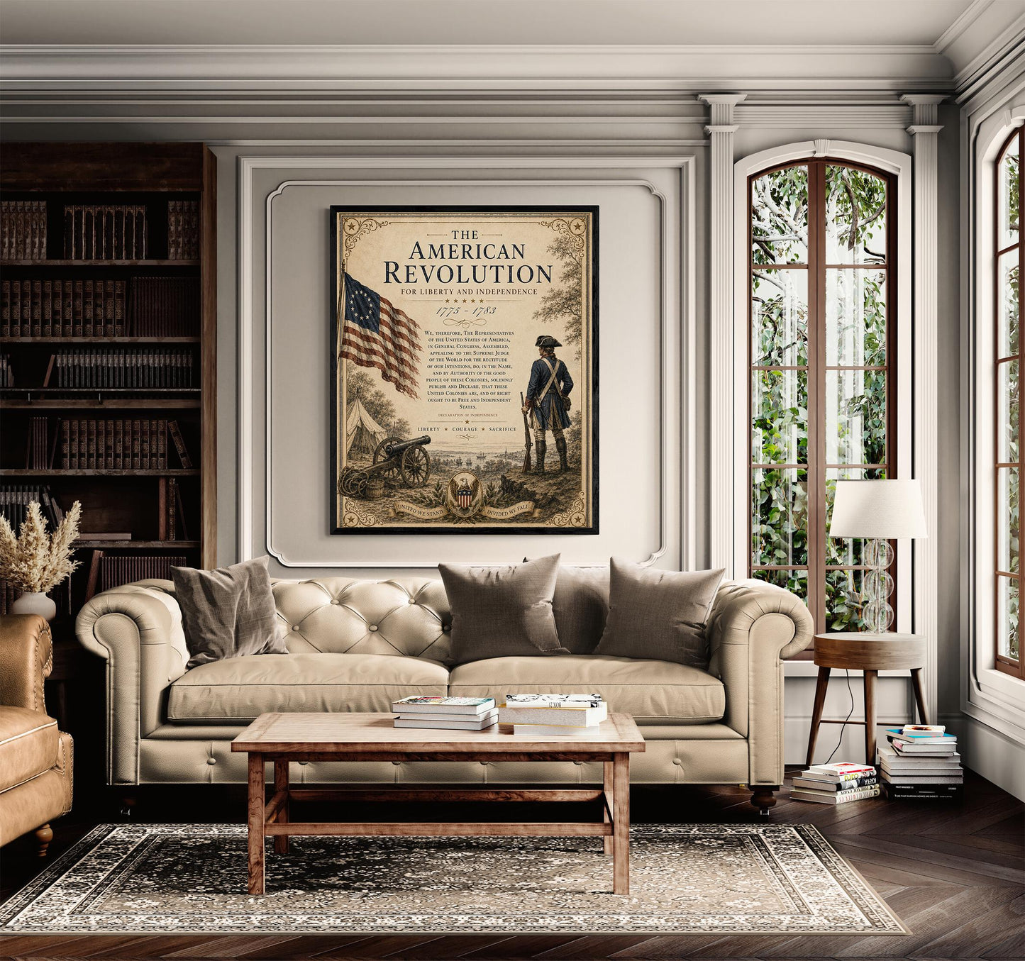 American Revolution Wall Art Print | Declaration of Independence | Historical Americana | Patriotic Home Decor