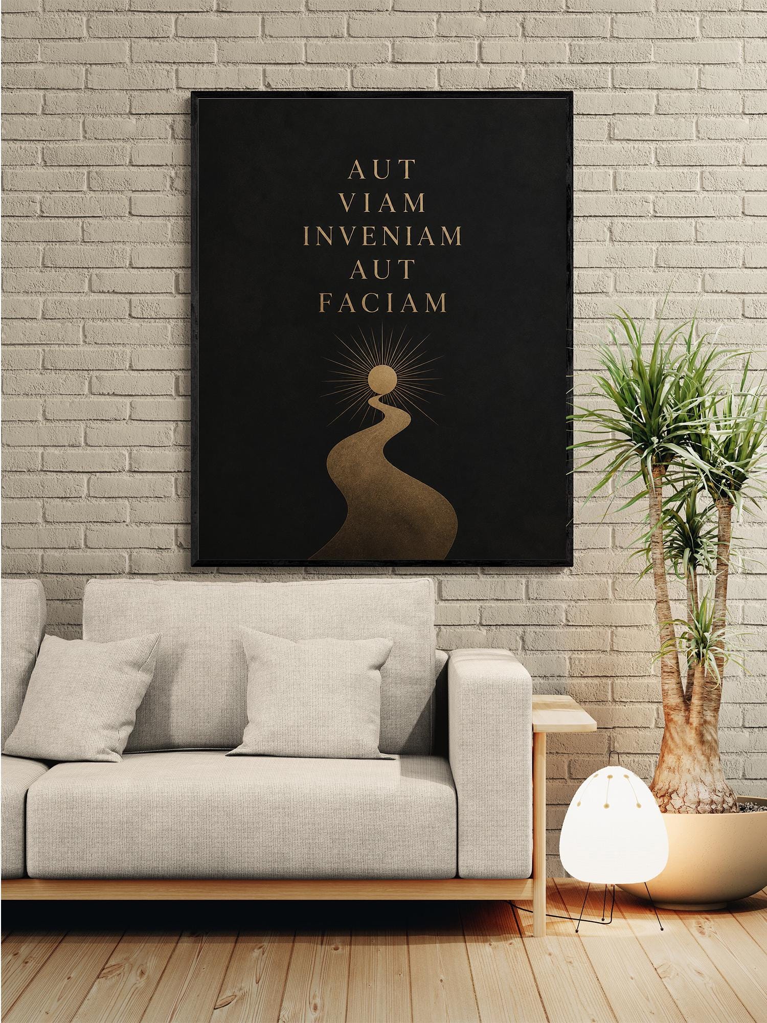Aut Viam Inveniam Aut Faciam Wall Art Print, Hannibal Quote | Latin Quote, Classical Motivation Poster, Stoic Philosophy Home Decor